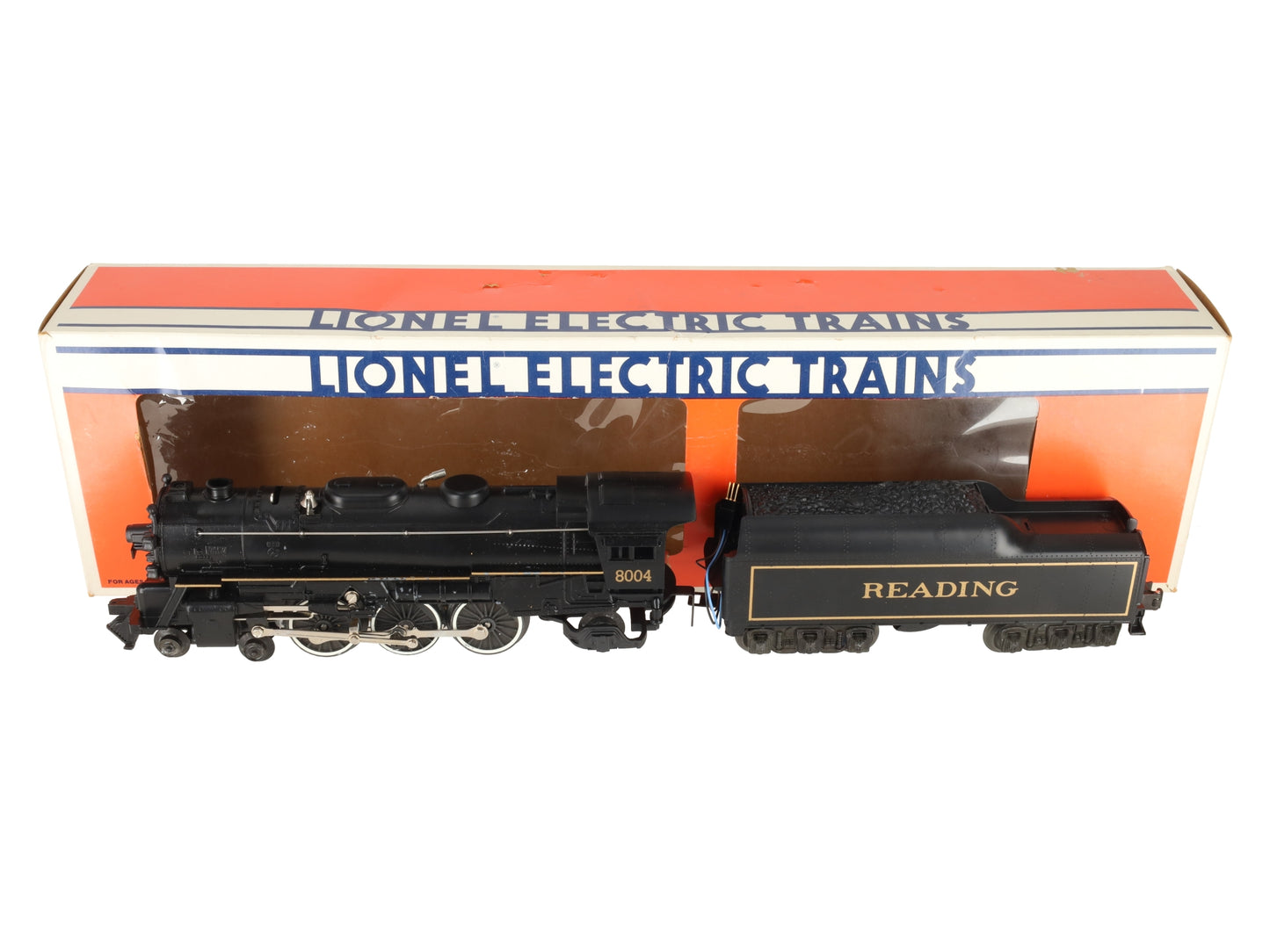 Lionel 6-18004 O Reading 4-6-2 Steam Locomotive & Tender #8004 EX/Box