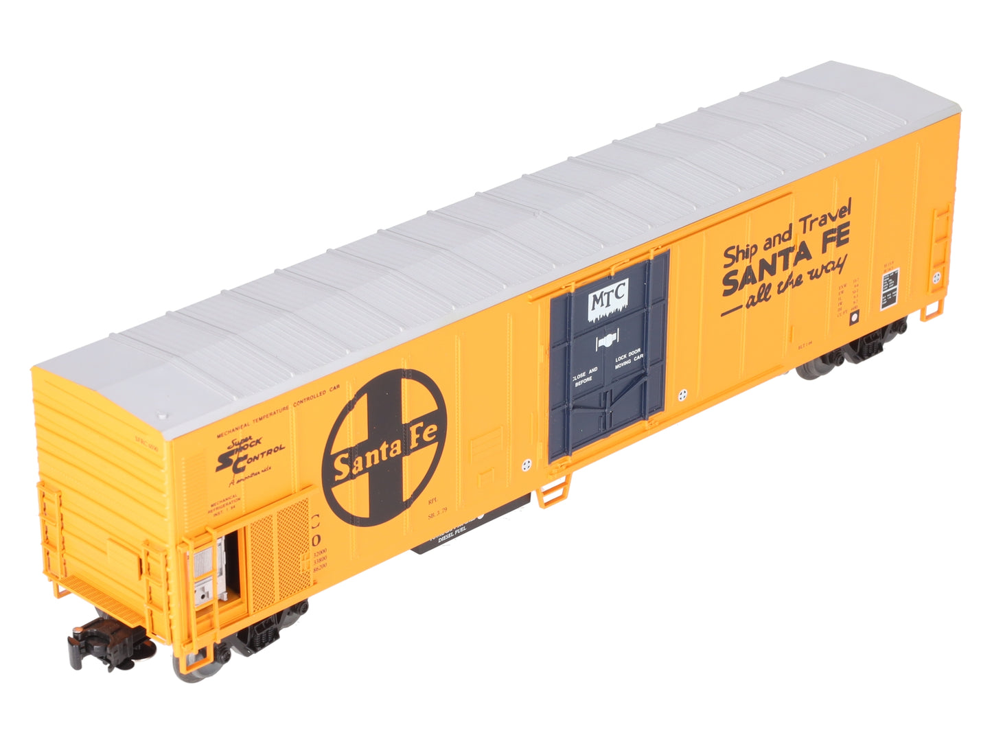 Weaver U12002LLP O Gauge Santa Fe 57' Mechanical Reefer #6590 w/ Sound EX/Box