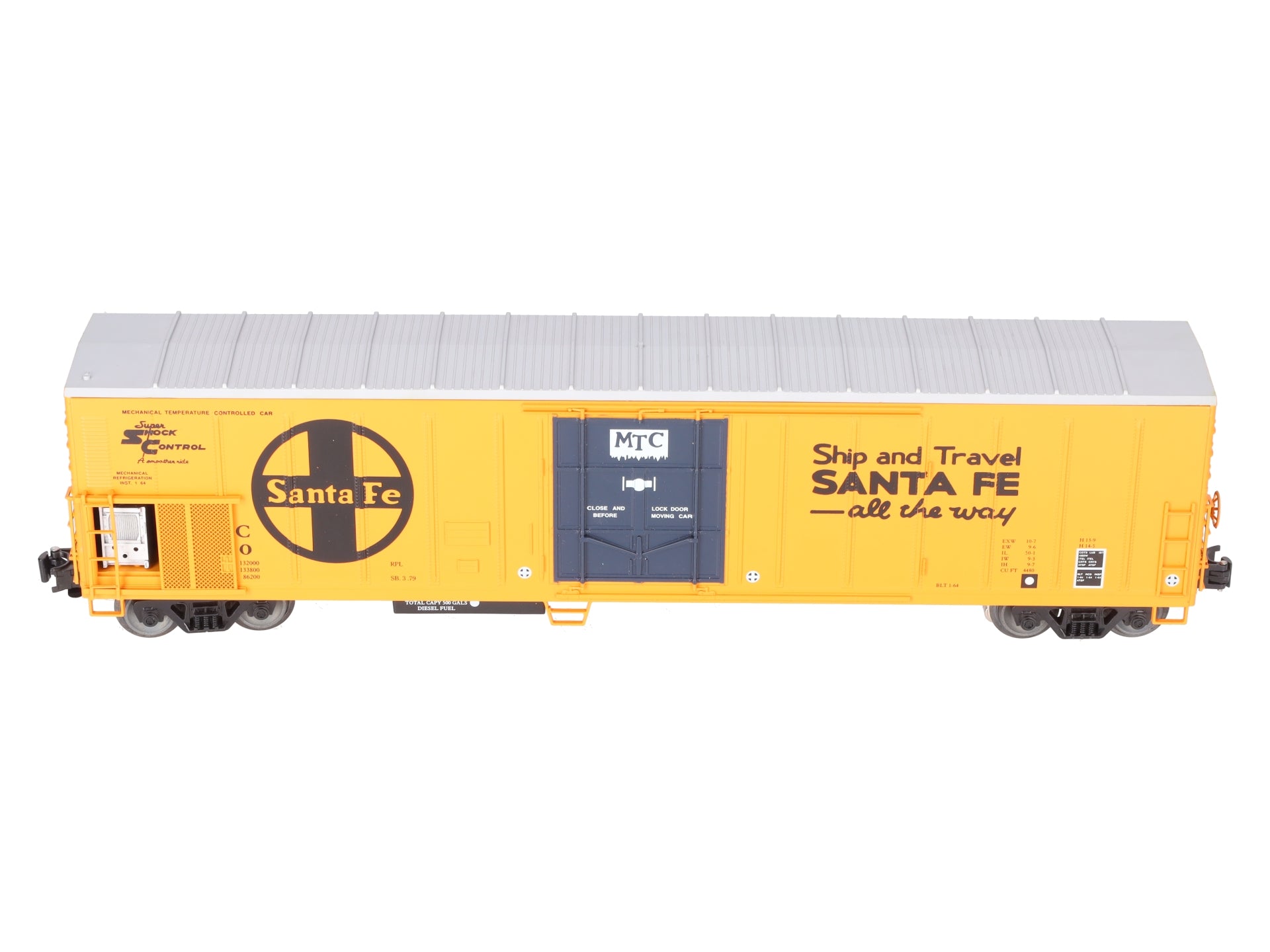 Weaver U12002LLP O Gauge Santa Fe 57' Mechanical Reefer #6590 w/ Sound EX/Box