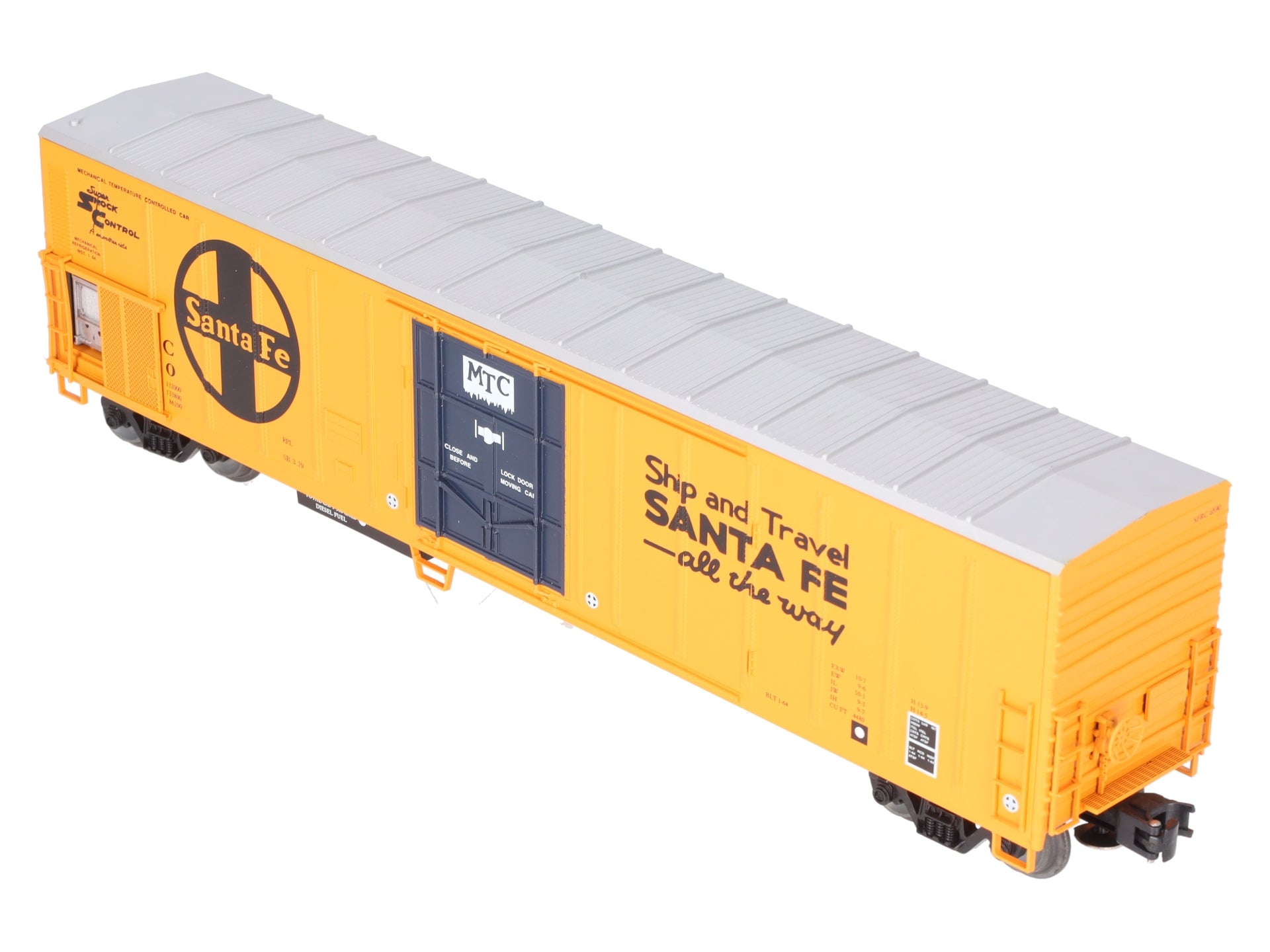 Weaver U12002LLP O Gauge Santa Fe 57' Mechanical Reefer #6590 w/ Sound EX/Box