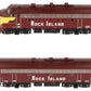 Athearn G22185 Rock Island F7 A/B w/DCC & Sound #120/#20 LN/Box