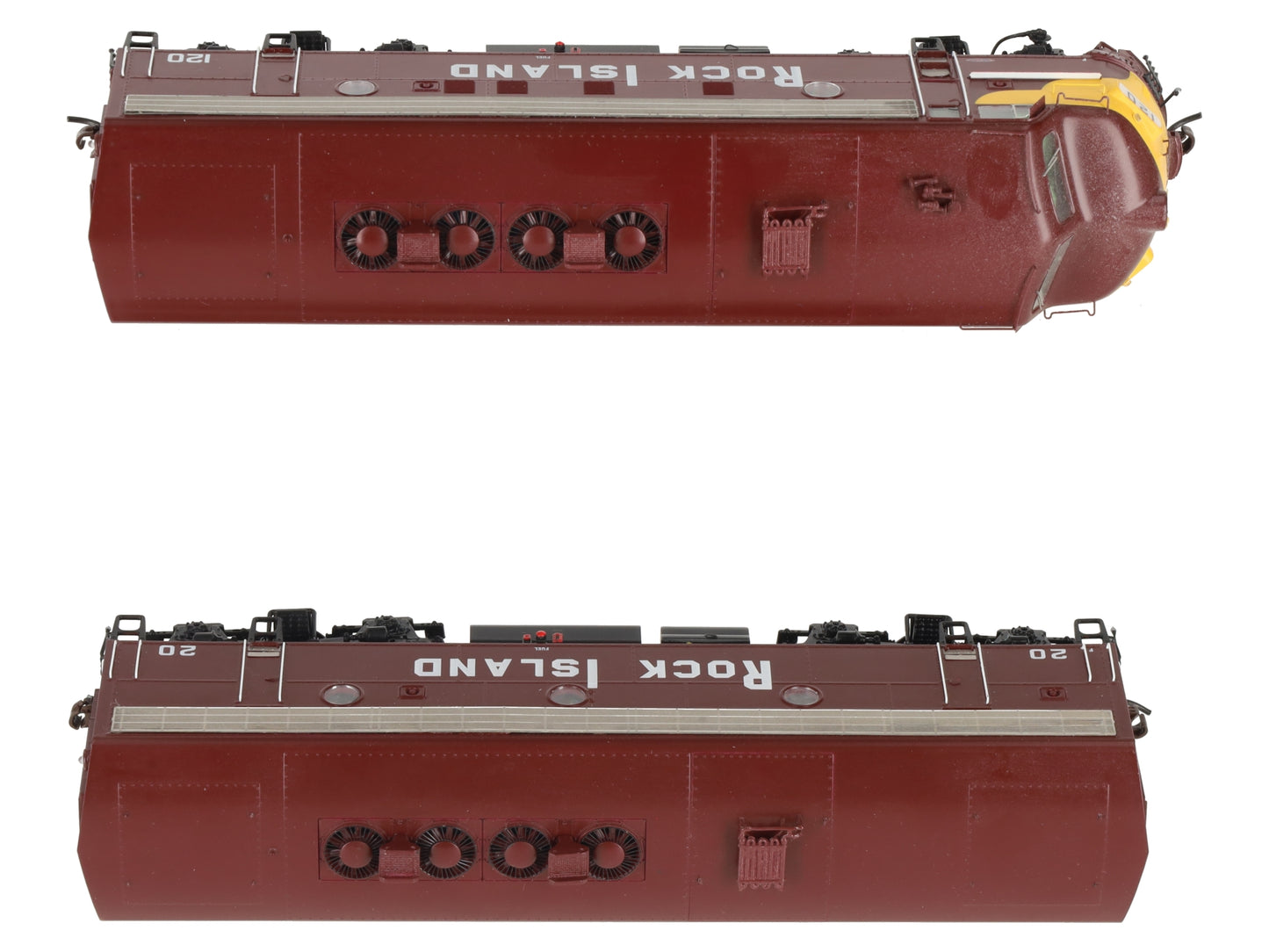 Athearn G22185 Rock Island F7 A/B w/DCC & Sound #120/#20 LN/Box