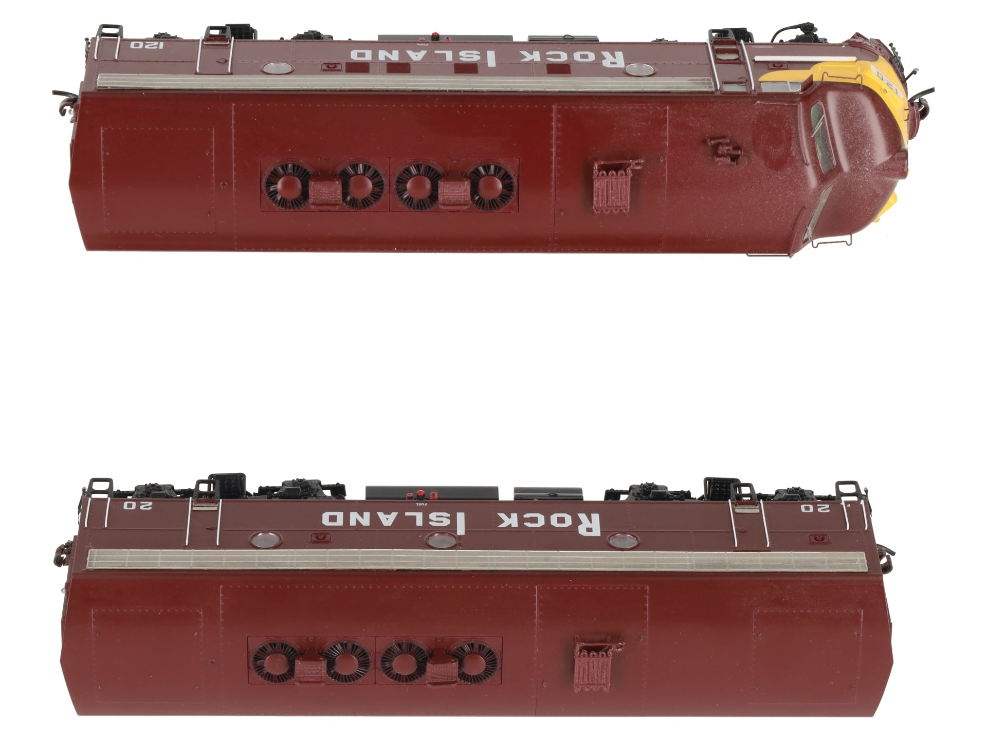 Athearn G22185 Rock Island F7 A/B w/DCC & Sound #120/#20 LN/Box
