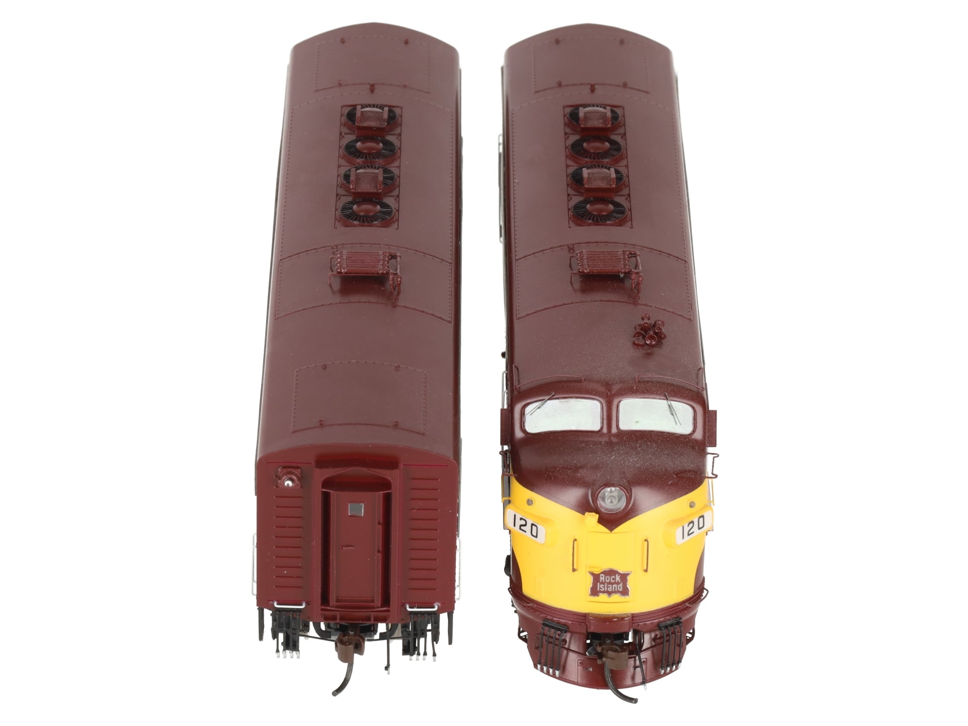 Athearn G22185 Rock Island F7 A/B w/DCC & Sound #120/#20 LN/Box