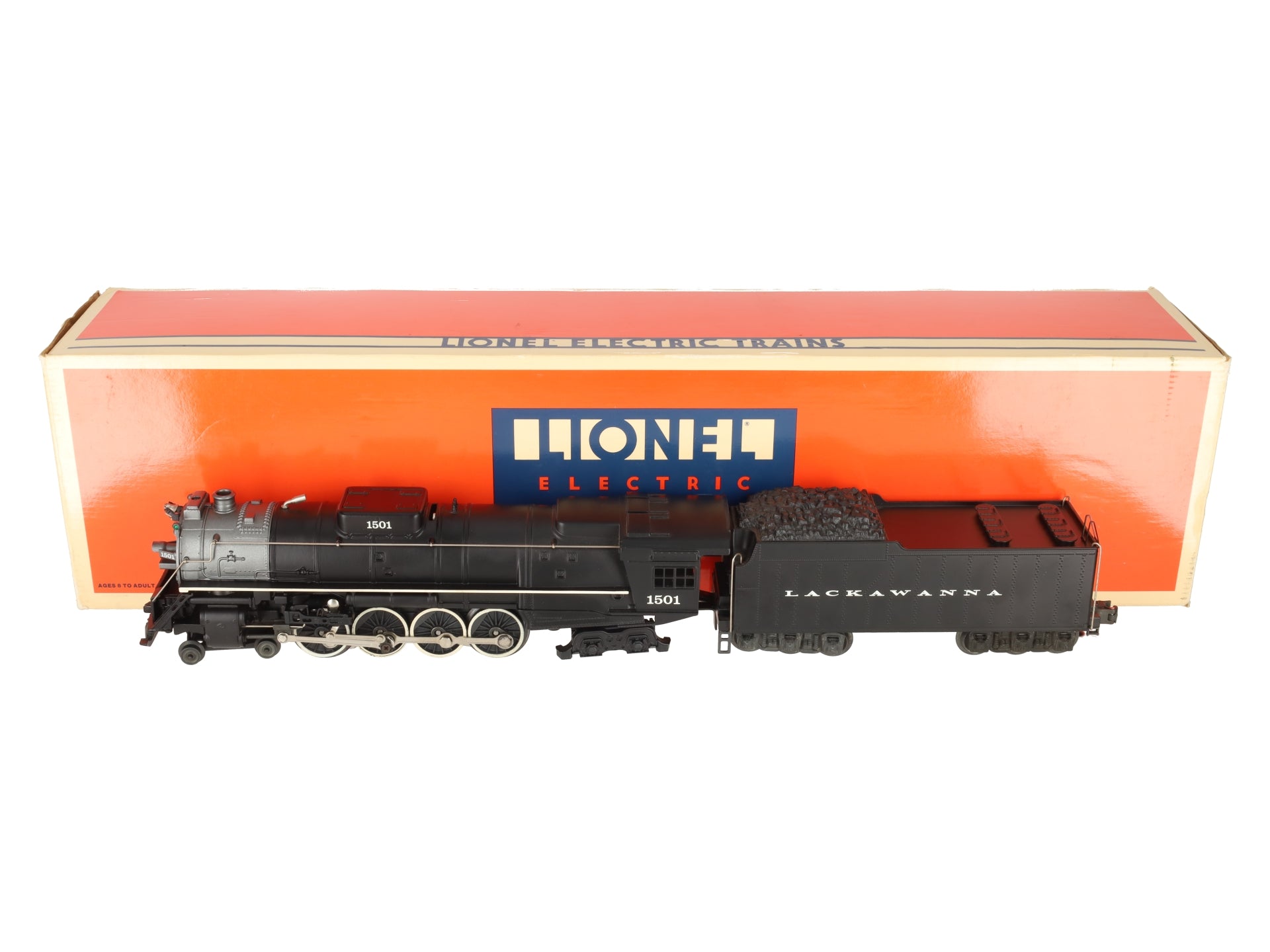 Lionel 6-18003 O Delaware, Lackawanna & Western 4-8-4 Locomotive & Tender #1501 EX/Box