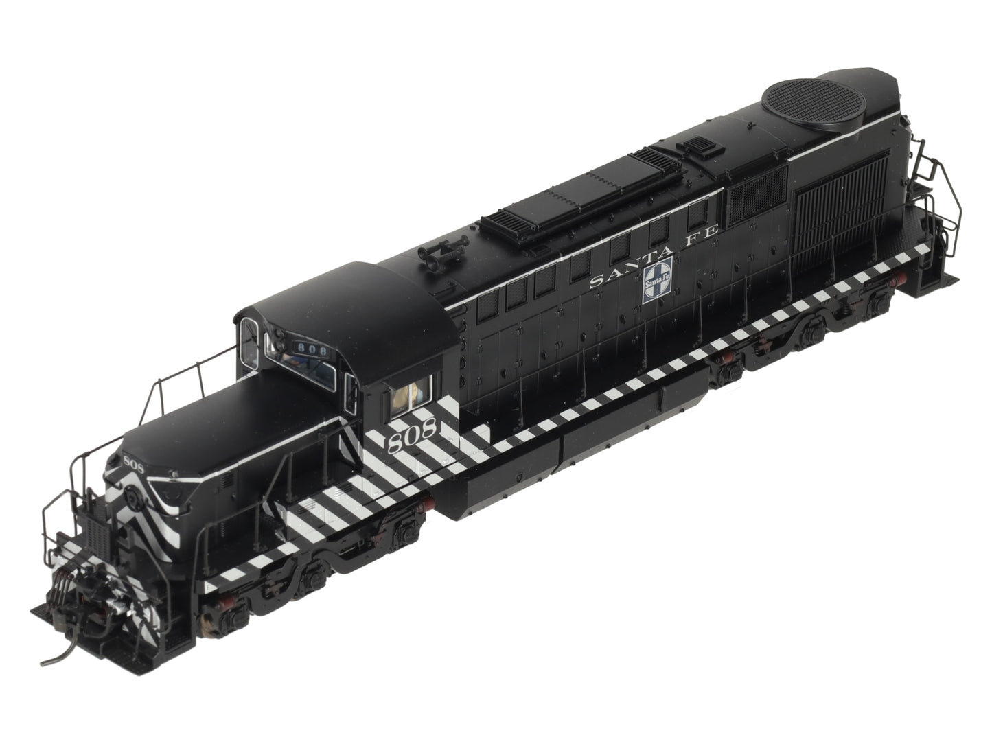 Broadway Limited 5092 HO Santa Fe Alco RSD15 Low Hood Blue Line™ #808 EX/Box