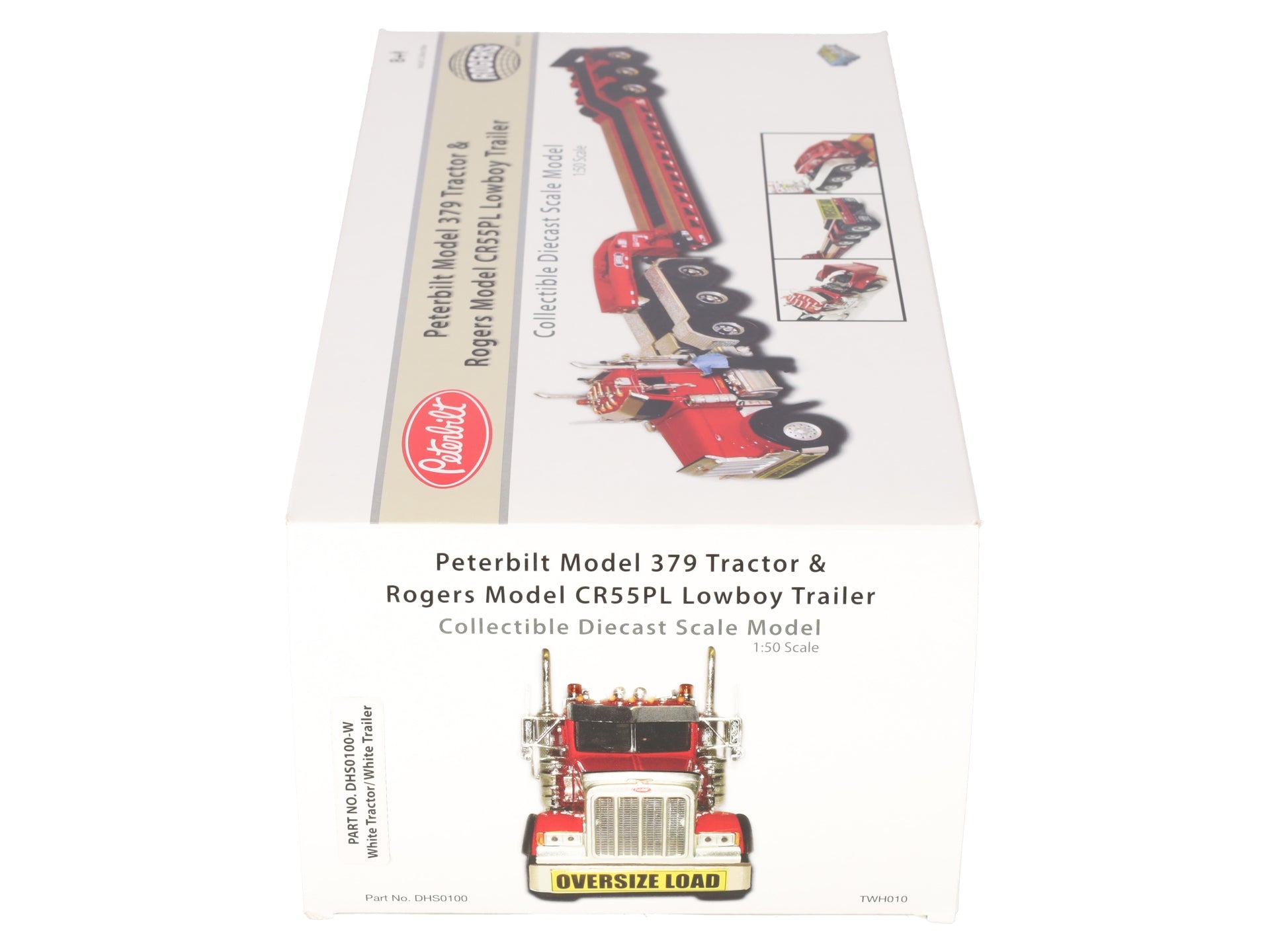 Sword Models DHS0100-W 1:50 Diecast Peterbilt Tractor & Rogers Trailer LN/Box