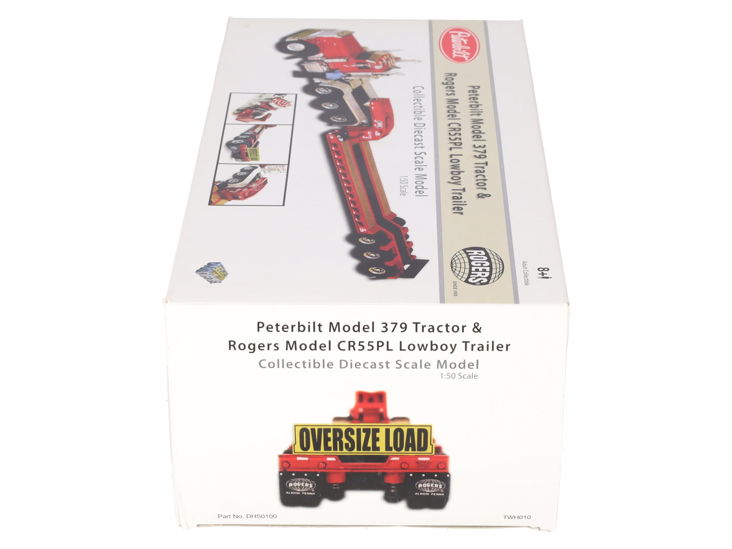 Sword Models DHS0100-A 1:50 Diecast Peterbilt 379 Tractor & Rogers Trailer LN/Box