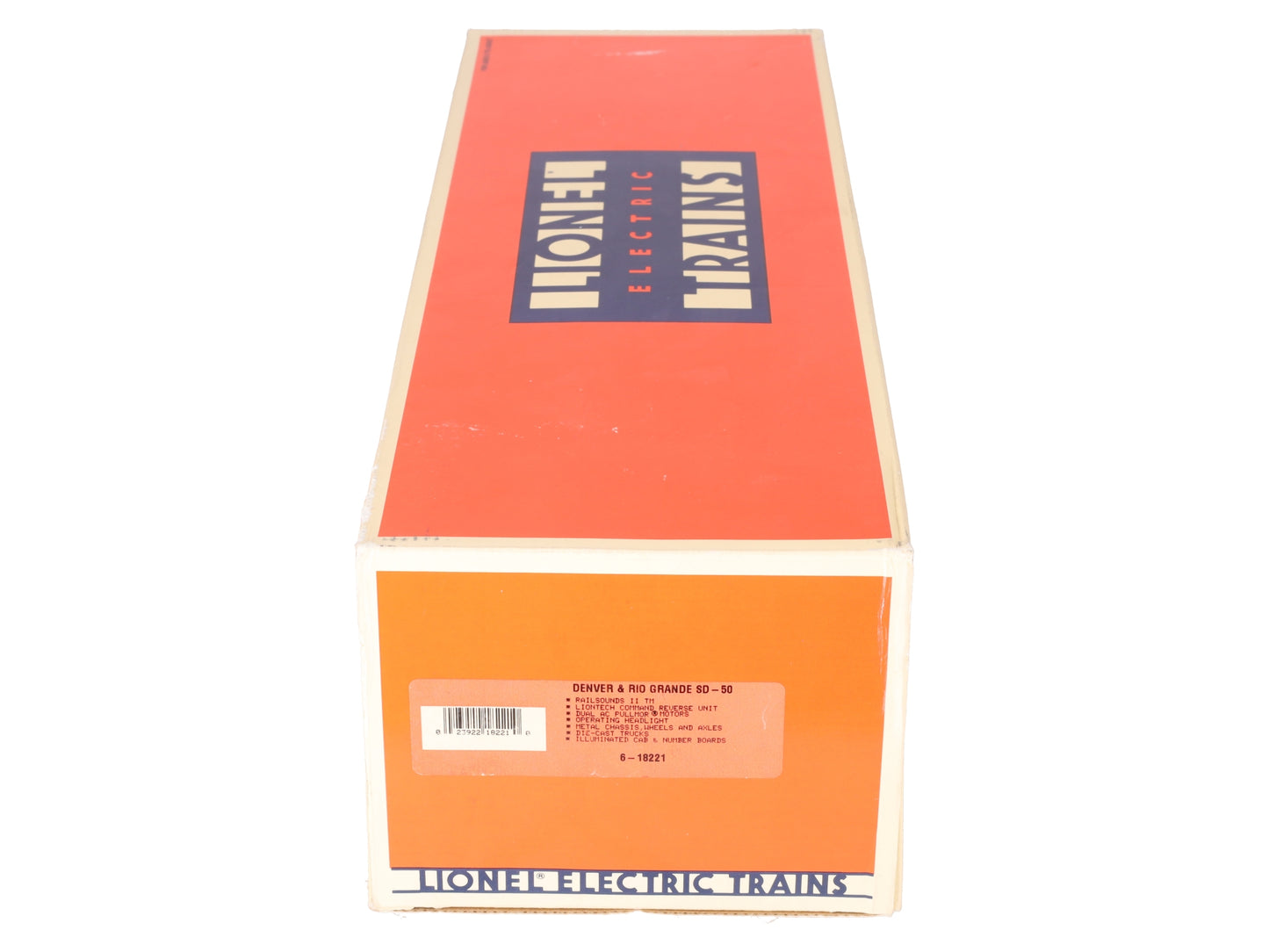 Lionel 6-18221 O Denver & Rio Grande SD-50 Diesel Locomotive #5512 EX/Box