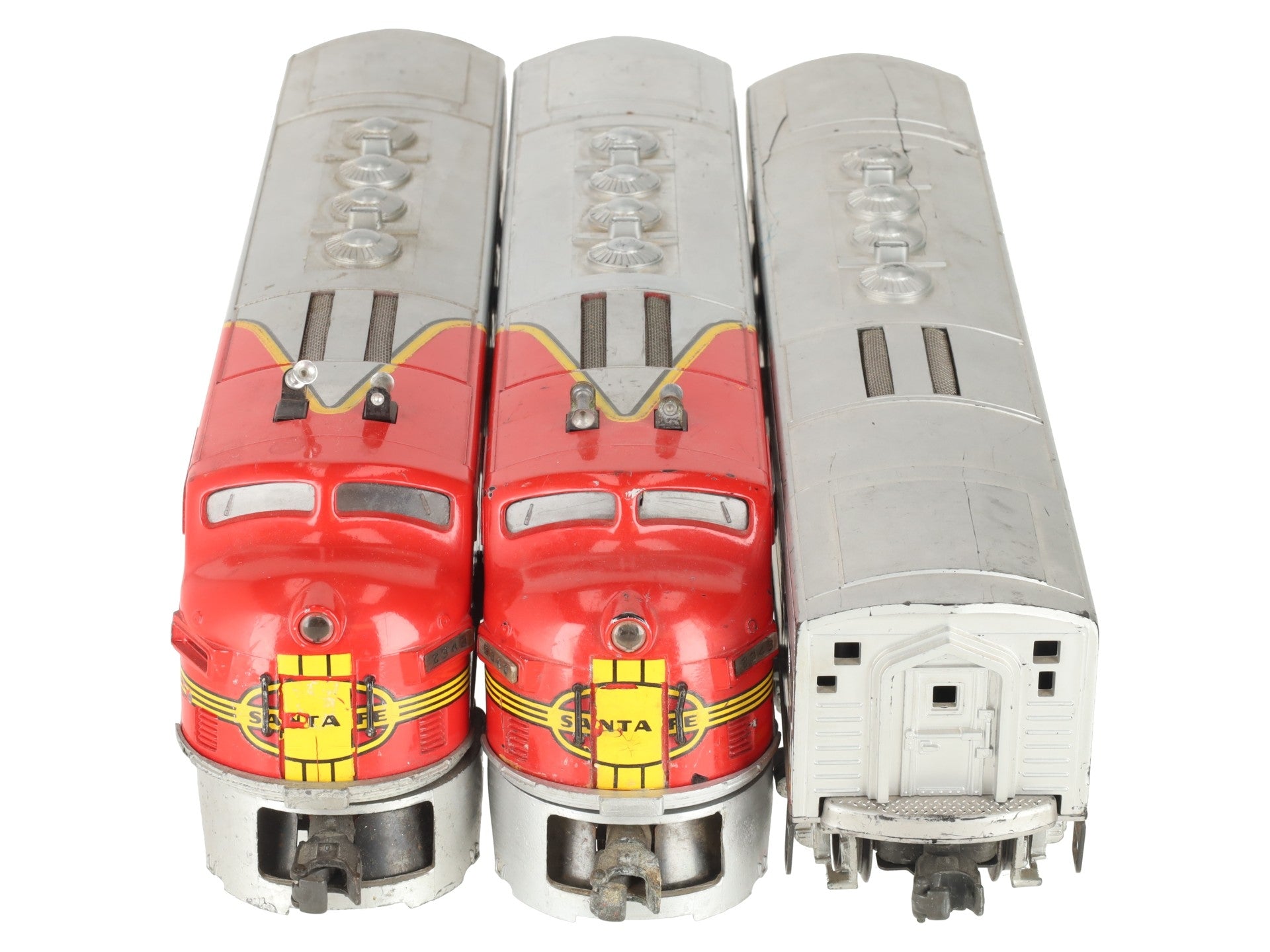 Lionel 2343 Vintage O Santa Fe F3 ABA Diesel Locomotive Set