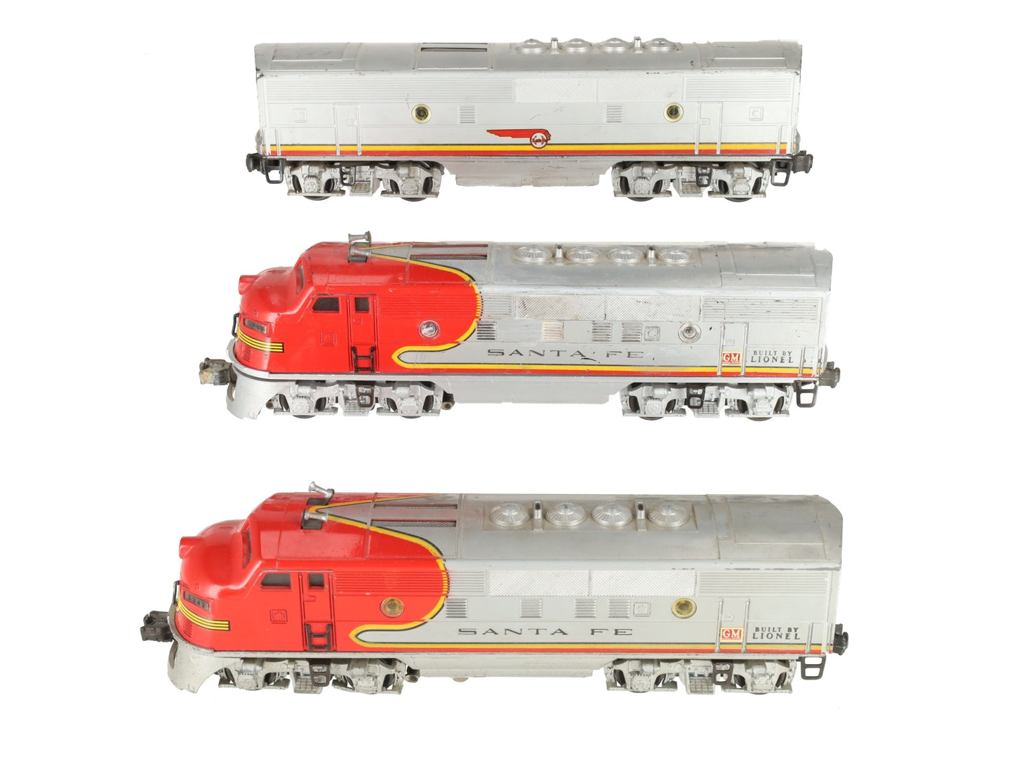Lionel 2343 Vintage O Santa Fe F3 ABA Diesel Locomotive Set