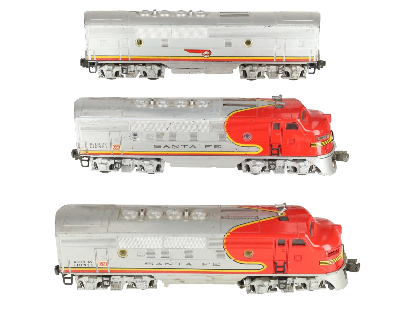 Lionel 2343 Vintage O Santa Fe F3 ABA Diesel Locomotive Set