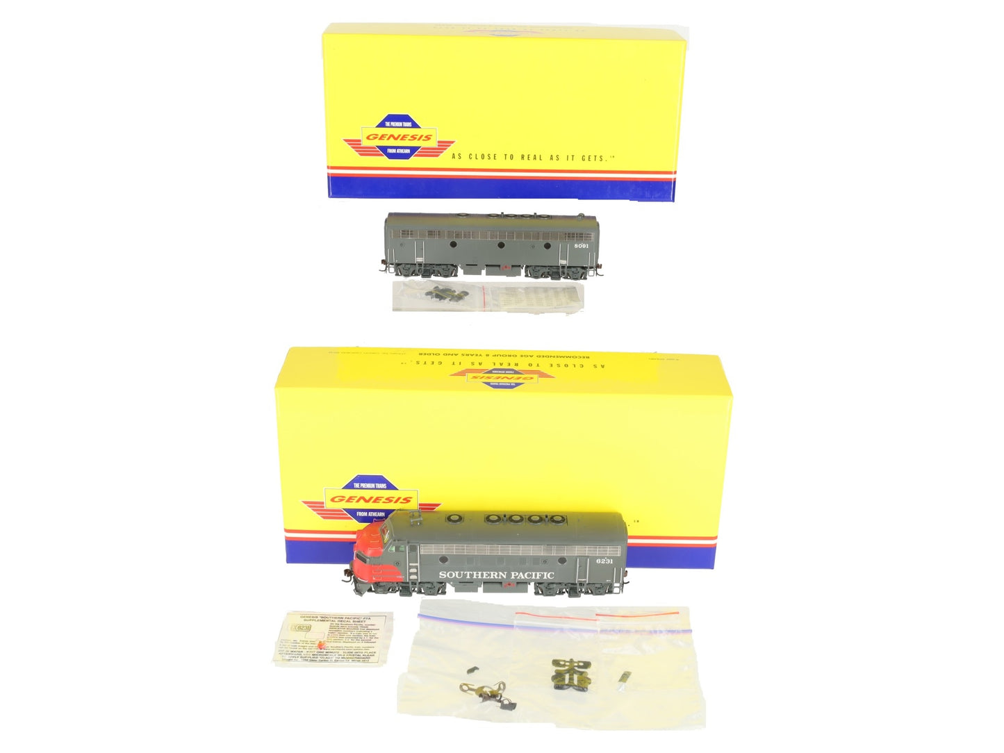 Athearn G22153 HO Scale Southern Pacific F-7A/F-7B Diesel Locomotive Set LN/Box