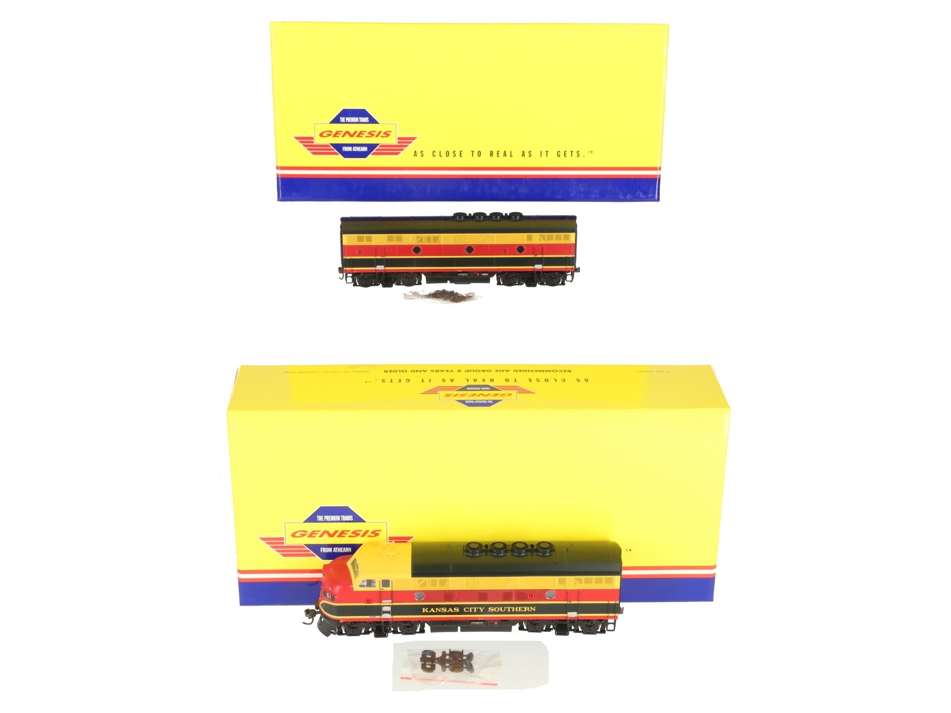 Athearn G2635 HO Scale KCS F3 Diesel AB Set #51A/B LN/Box