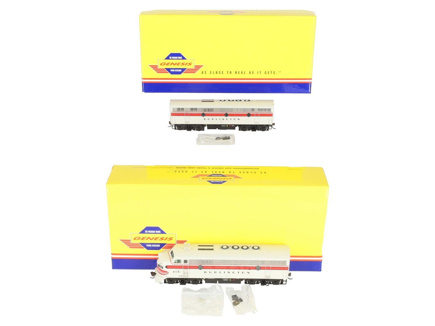 Athearn G2603 HO Scale CB&Q F-3 AB Diesel Locomotive Set LN/Box
