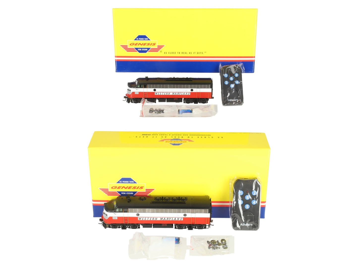 Athearn G22176 HO WM F-7A Freight Diesel Set w/ DCC & Sound LN/Box