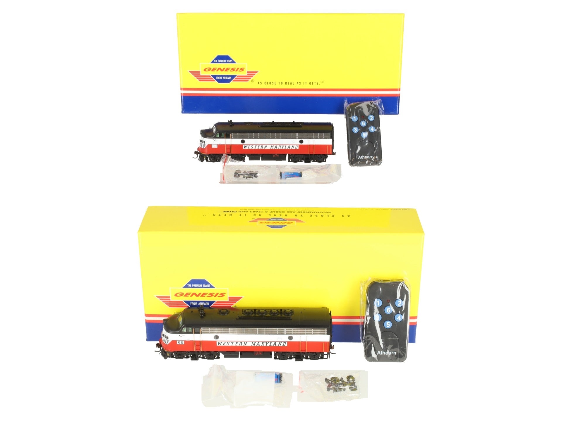 Athearn G22176 HO WM F-7A Freight Diesel Set w/ DCC & Sound LN/Box