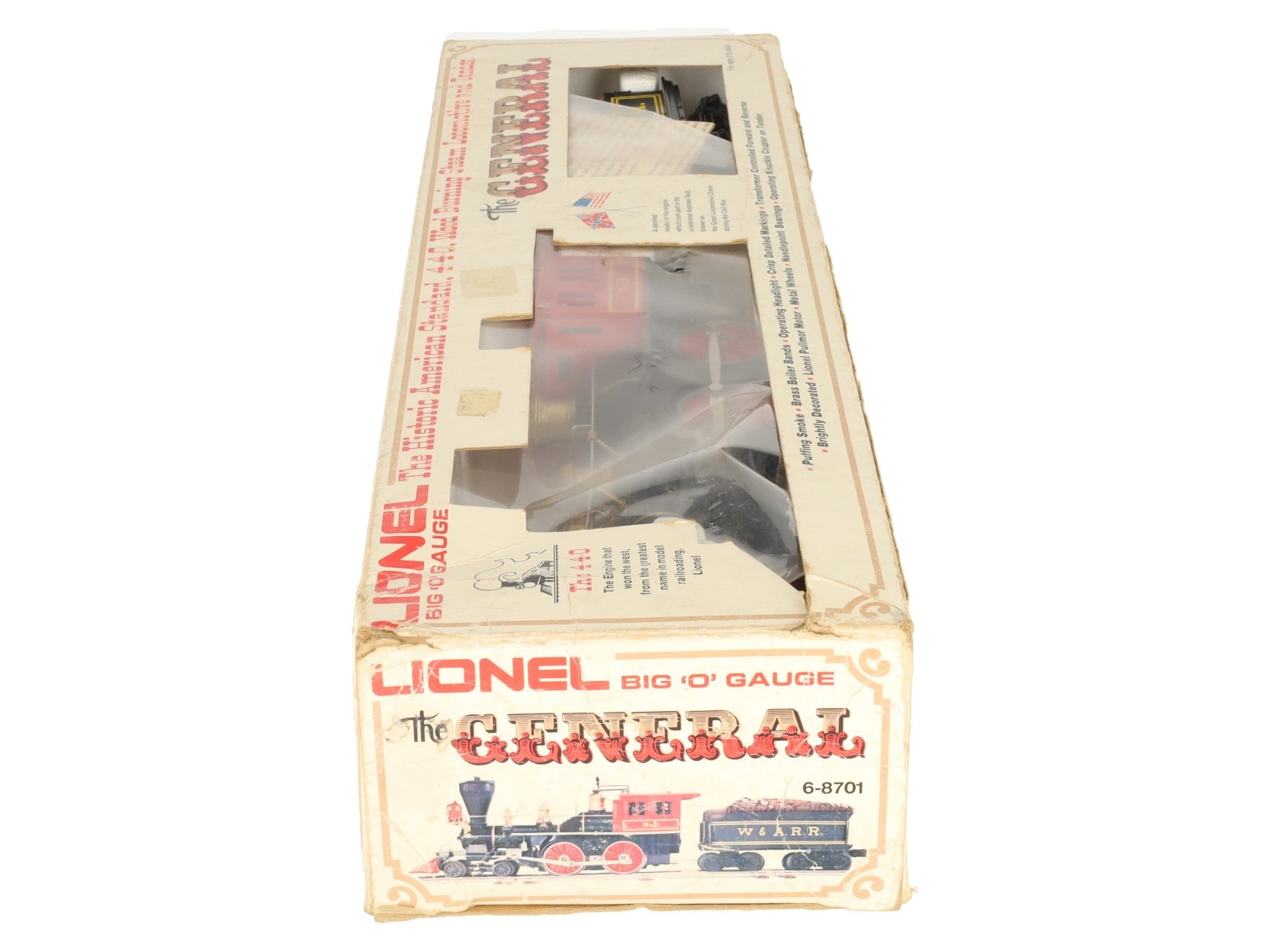Lionel 6-8701 O Gauge W&ARR General 4-4-0 Steam Locomotive and Tender #3 EX/Box