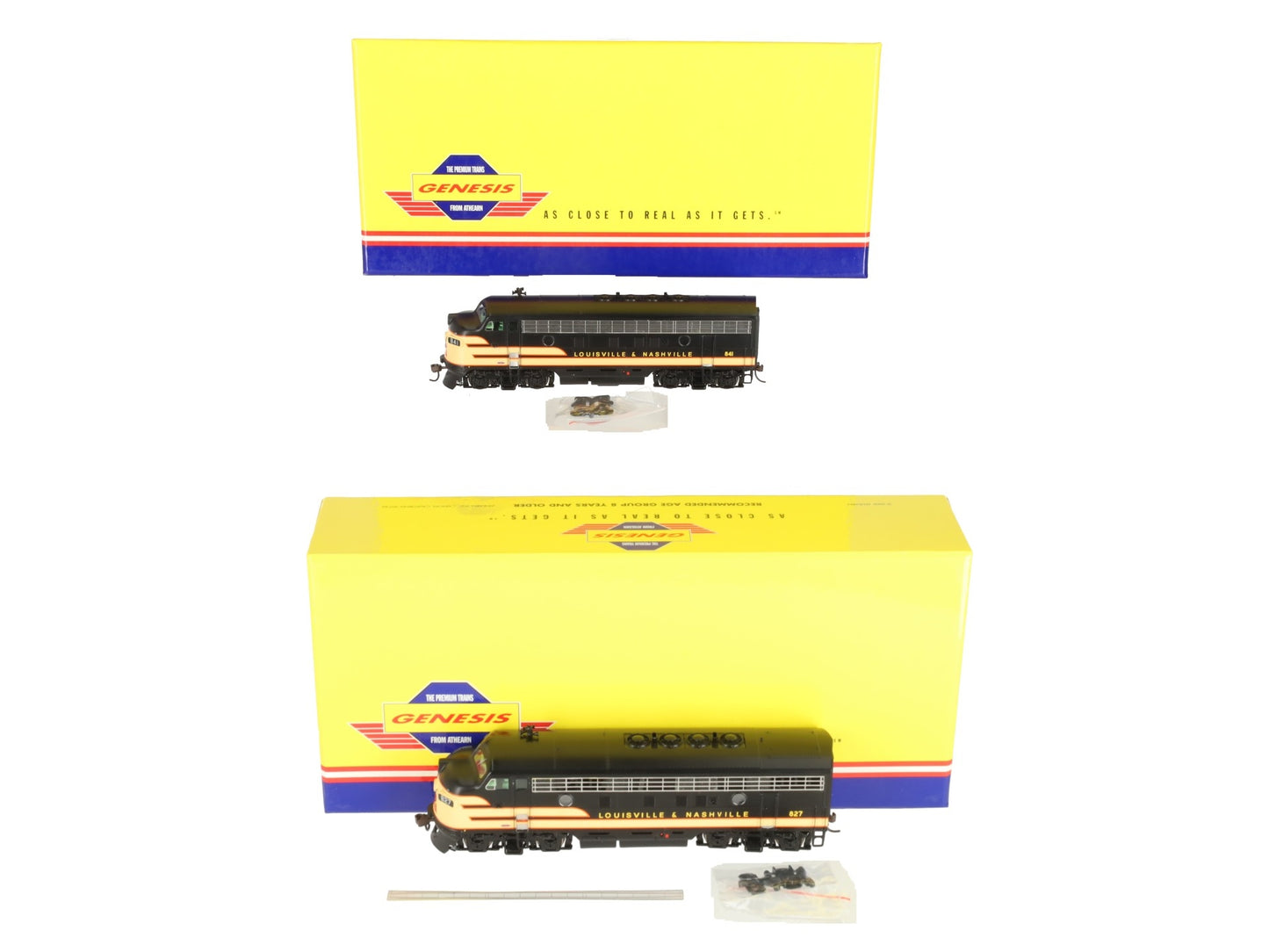 Athearn G1621 HO Louisville & Nashville F-7A/F-7B Locomotive Set EX/Box