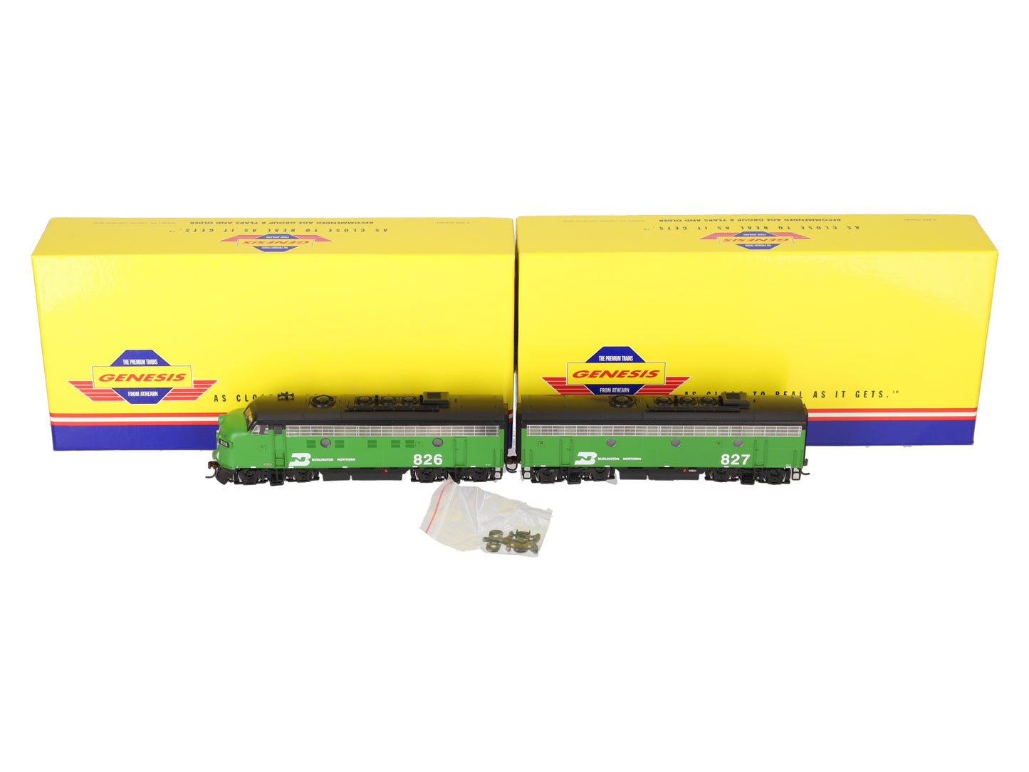 Athearn G22028 HO Burlington Northern F-9A/F-B Diesel Locomotive Set LN/Box