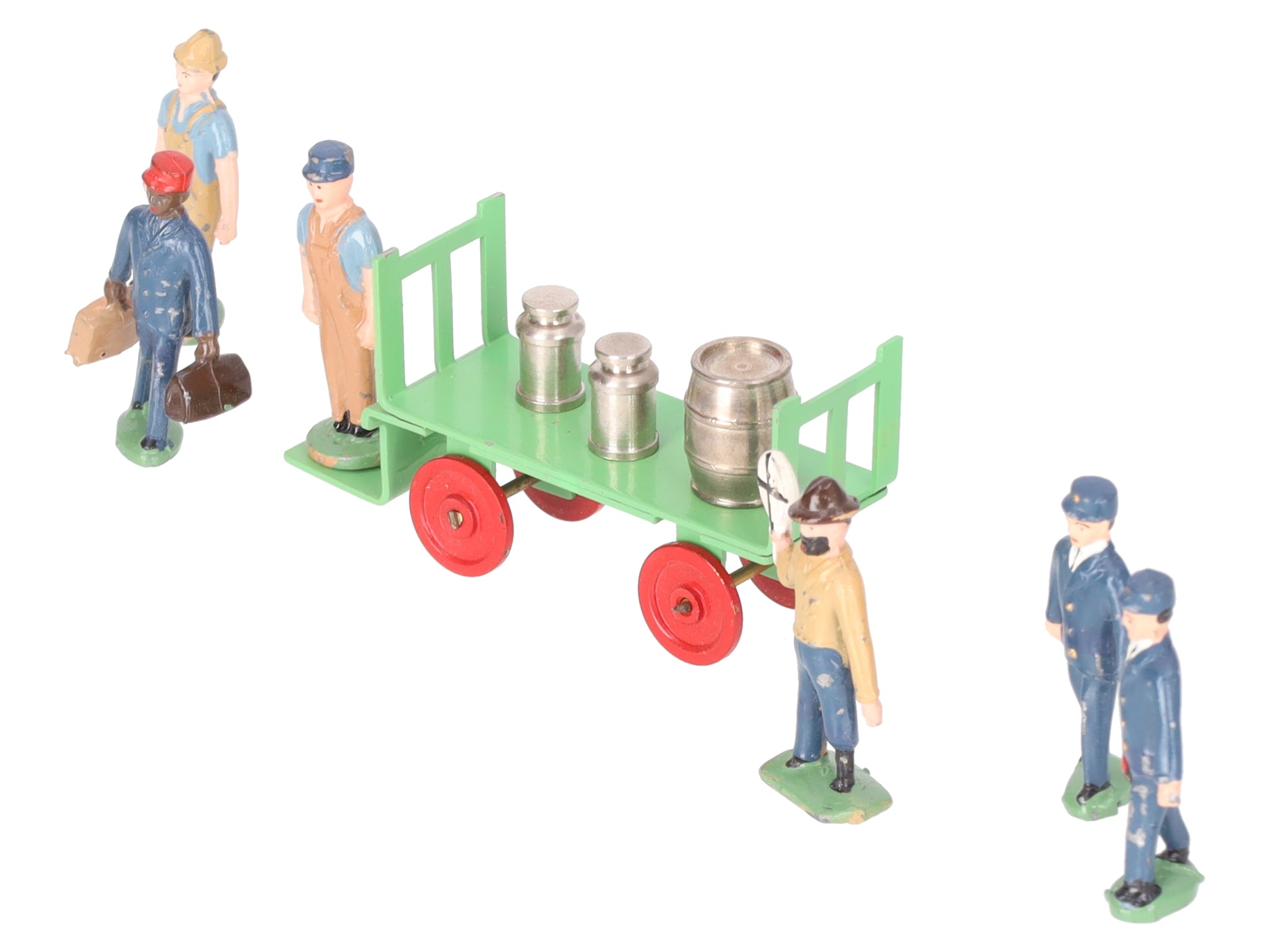 American Flyer 578 Vintage S Station Diecast Figures (Set of 6) EX/Box
