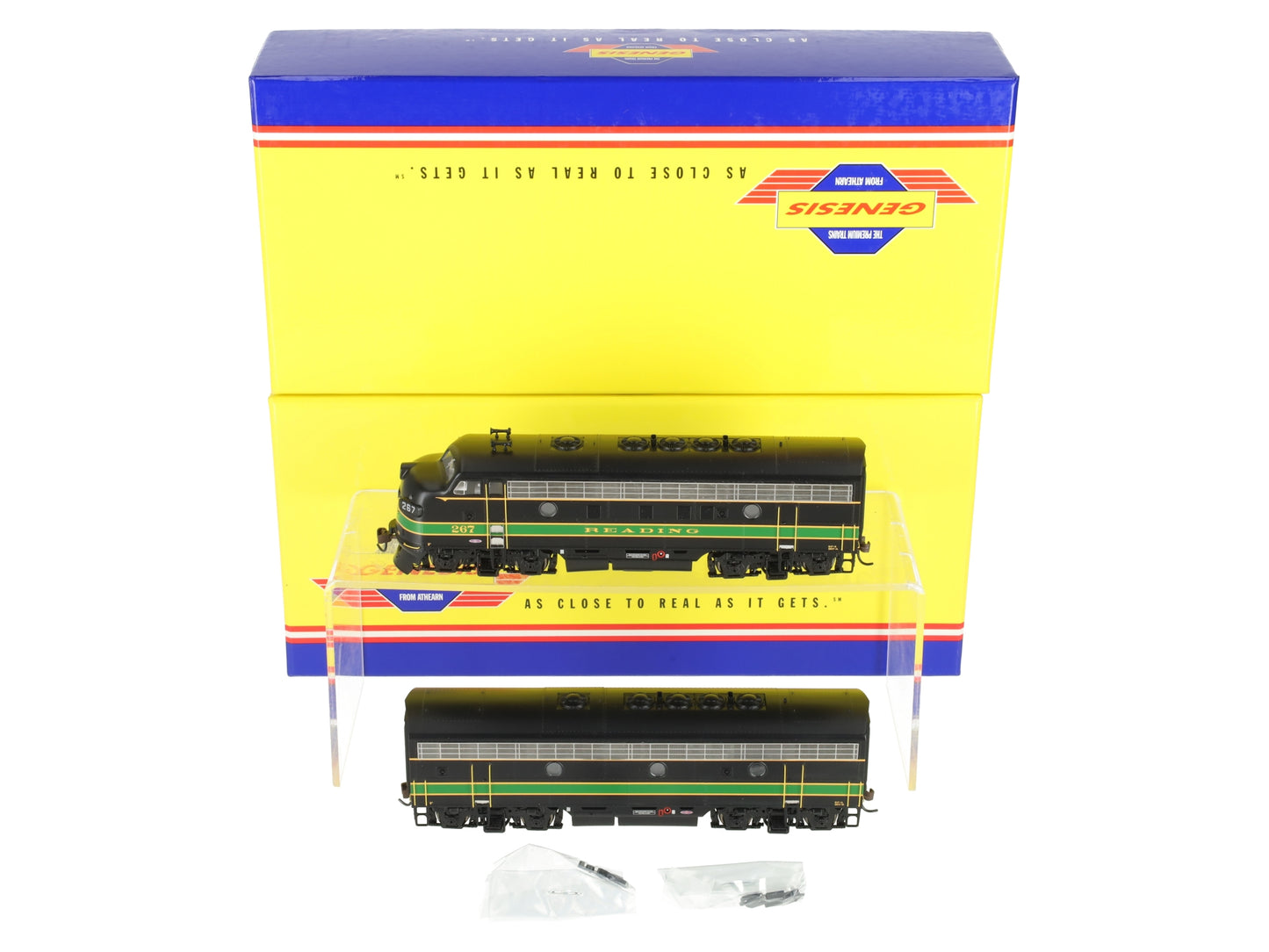 Athearn G1508 HO Scale Reading F-7 AB Diesel Set LN/Box