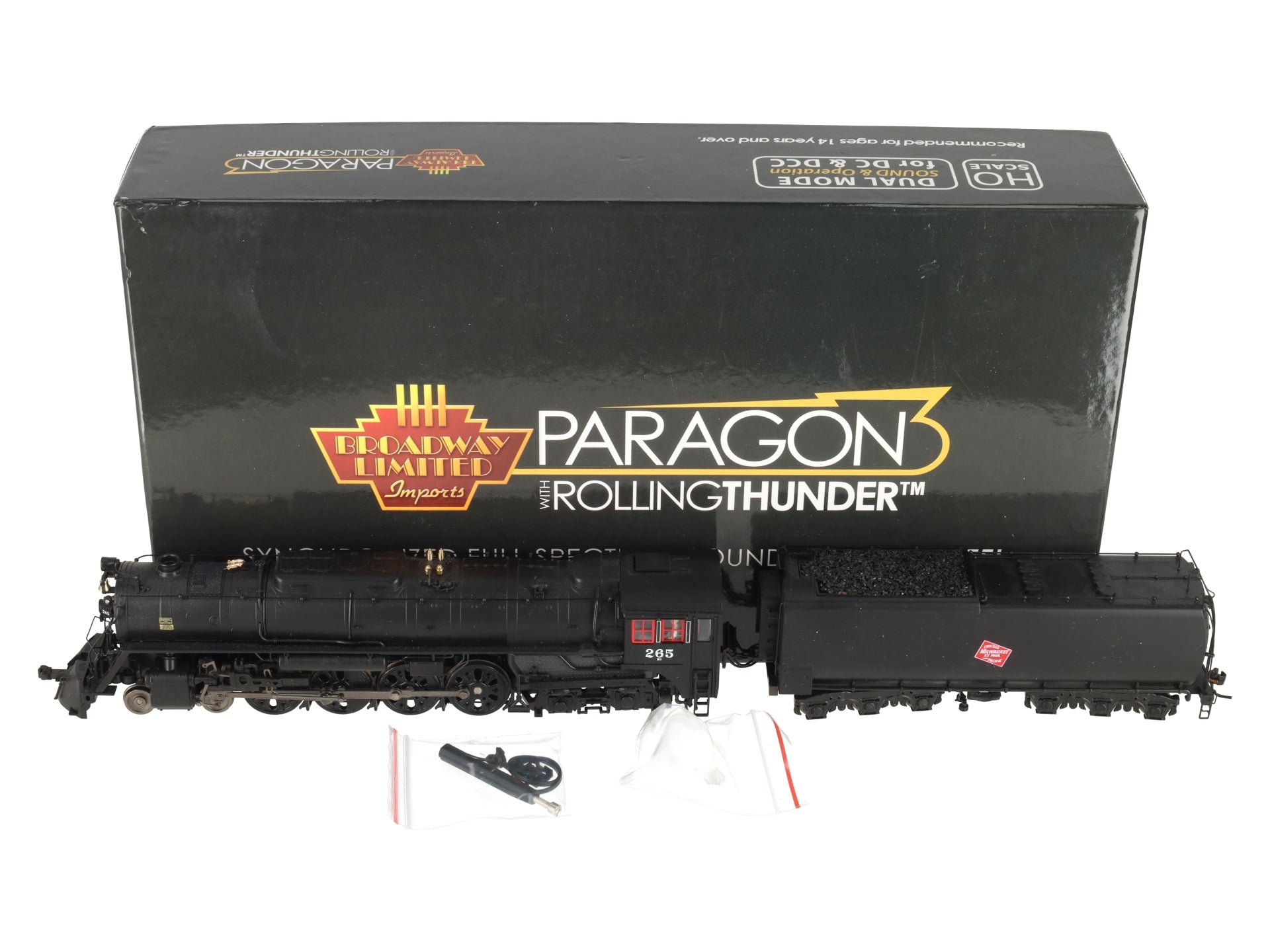 Broadway Limited 2593 HO Milwaukee Road Class S-3 4-8-4 #265 EX/Box