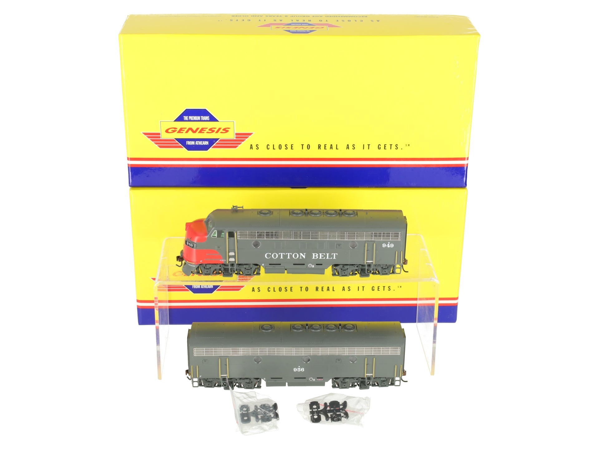 Athearn G22021 HO Scale Cotton Belt F-7A/F7-B Diesel Locomotive Set Freight LN/Box