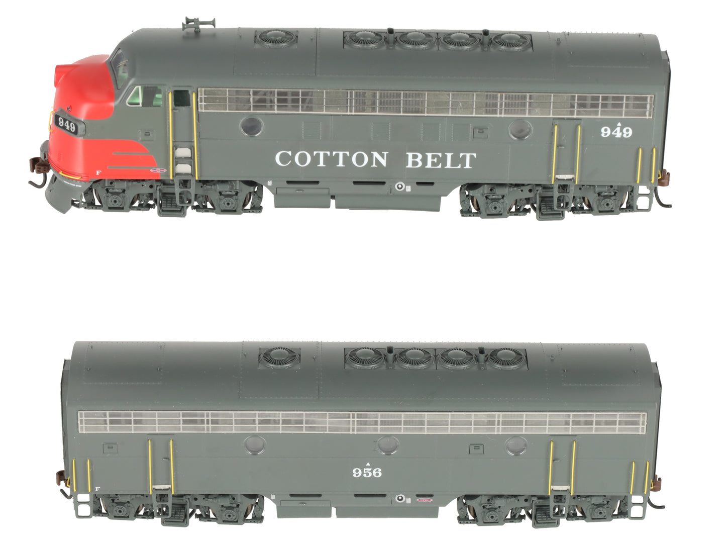 Athearn G22021 HO Scale Cotton Belt F-7A/F7-B Diesel Locomotive Set Freight LN/Box