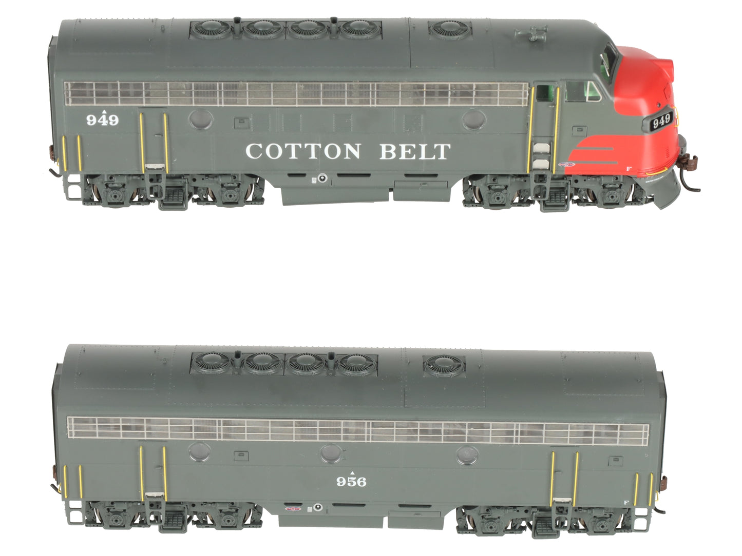 Athearn G22021 HO Scale Cotton Belt F-7A/F7-B Diesel Locomotive Set Freight LN/Box