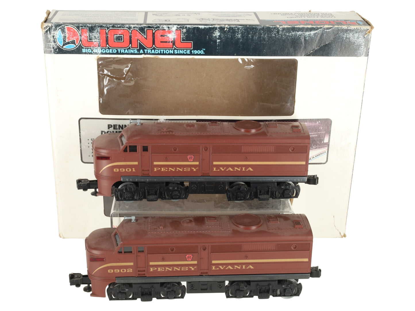 Lionel 6-18901 O Gauge Pennsylvania AA Alco Diesel Locomotive Set #8901/8902 EX/Box