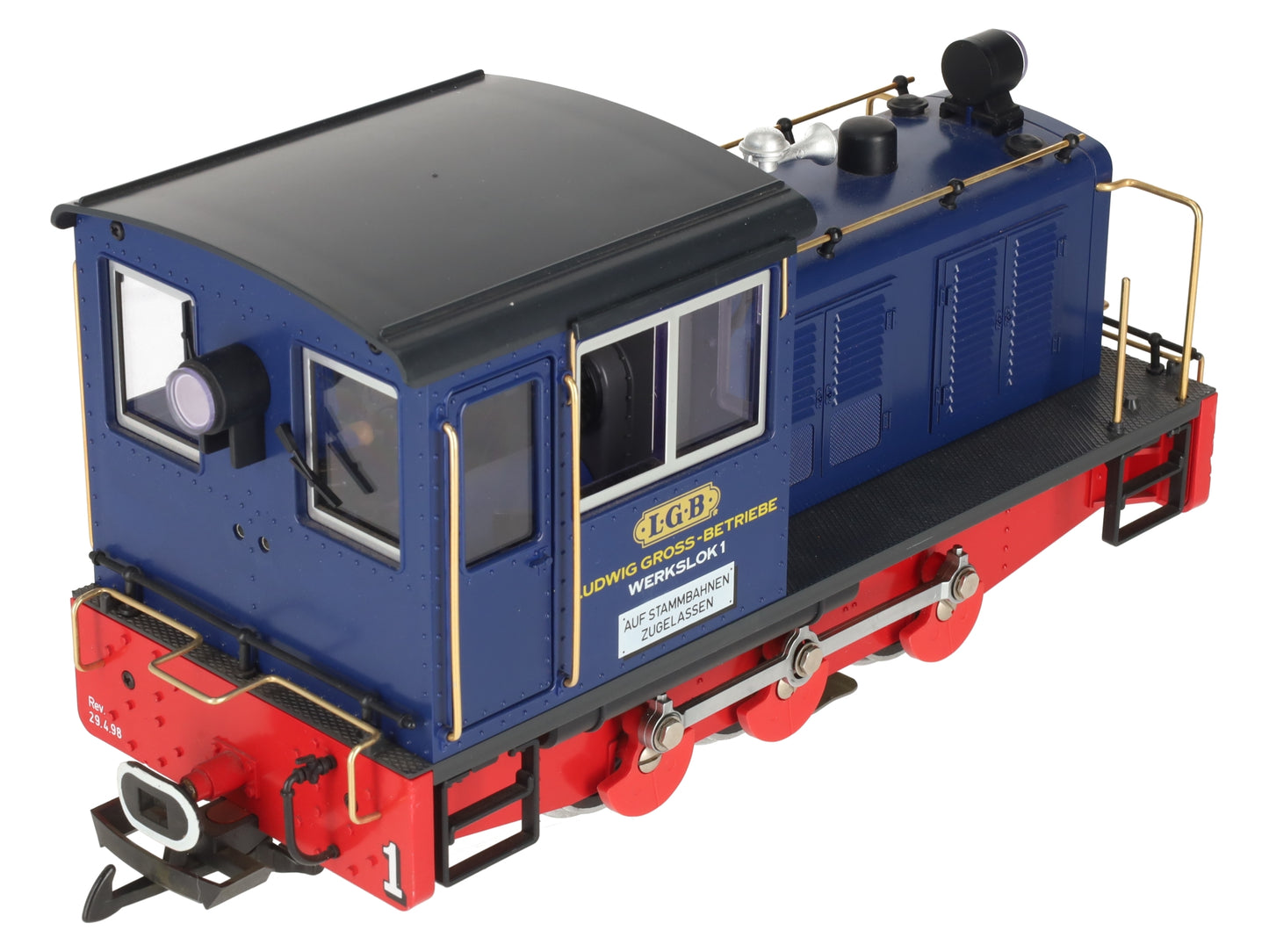 LGB 2062 G Scale Powered Diesel Locomotive "Werkslok 1" EX/Box