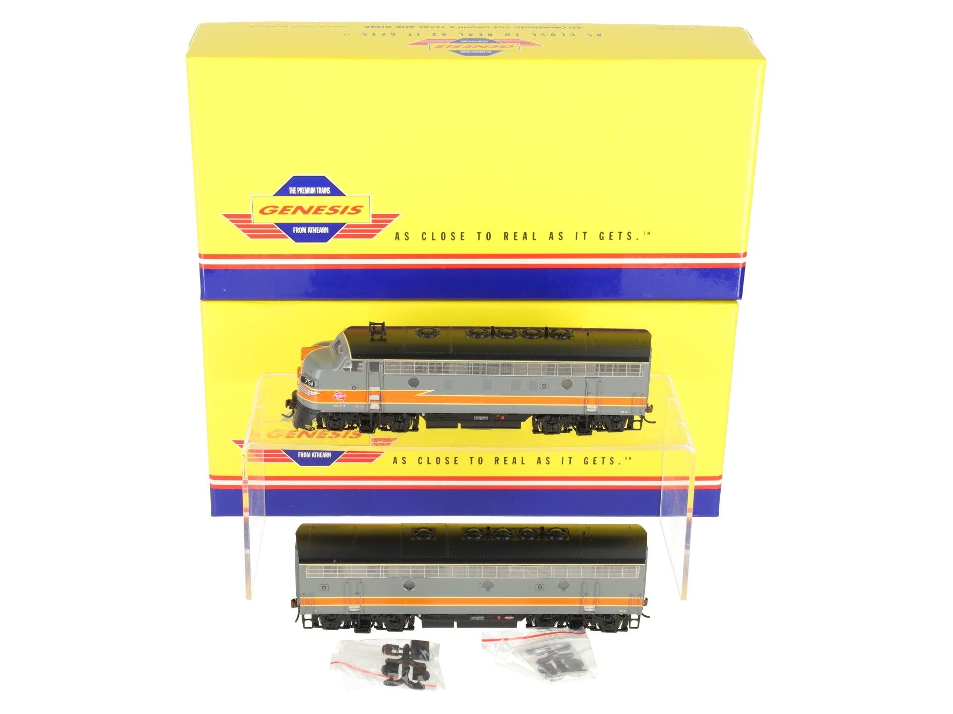 Athearn G22010 HO Milwaukee Road F-7A/F-7B Diesel Locomotive Set #75 LN/Box