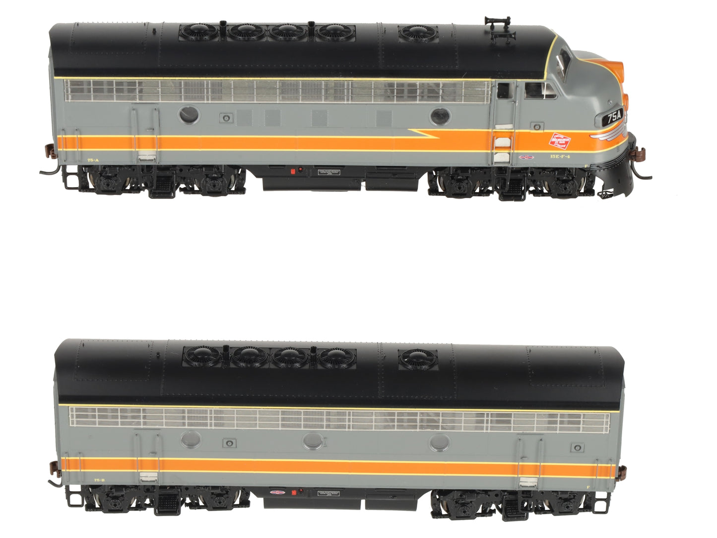 Athearn G22010 HO Milwaukee Road F-7A/F-7B Diesel Locomotive Set #75 LN/Box