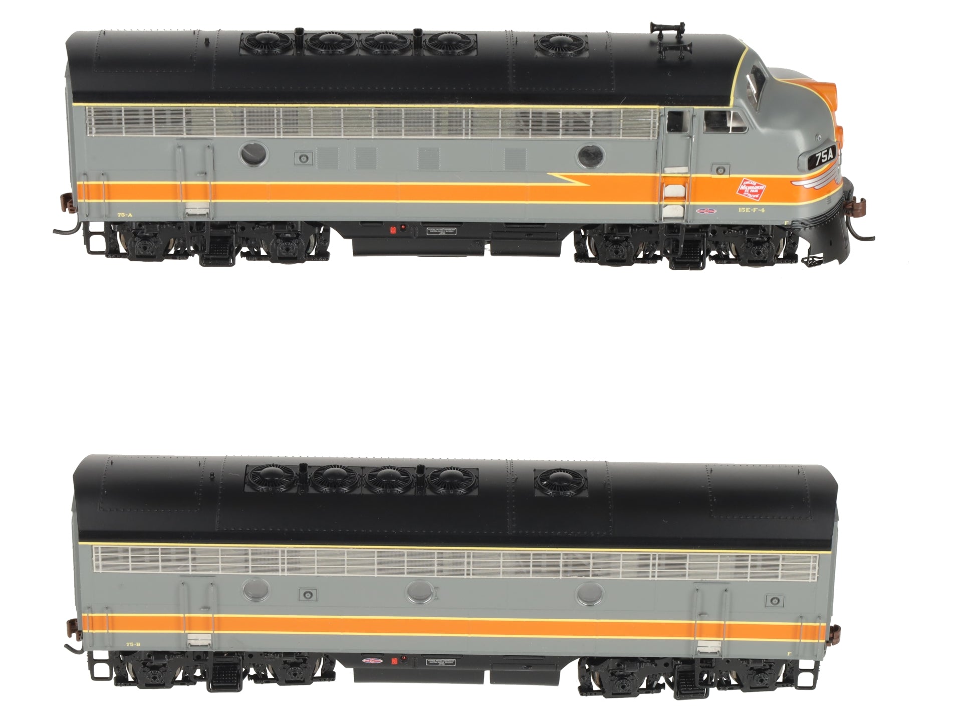 Athearn G22010 HO Milwaukee Road F-7A/F-7B Diesel Locomotive Set #75 LN/Box