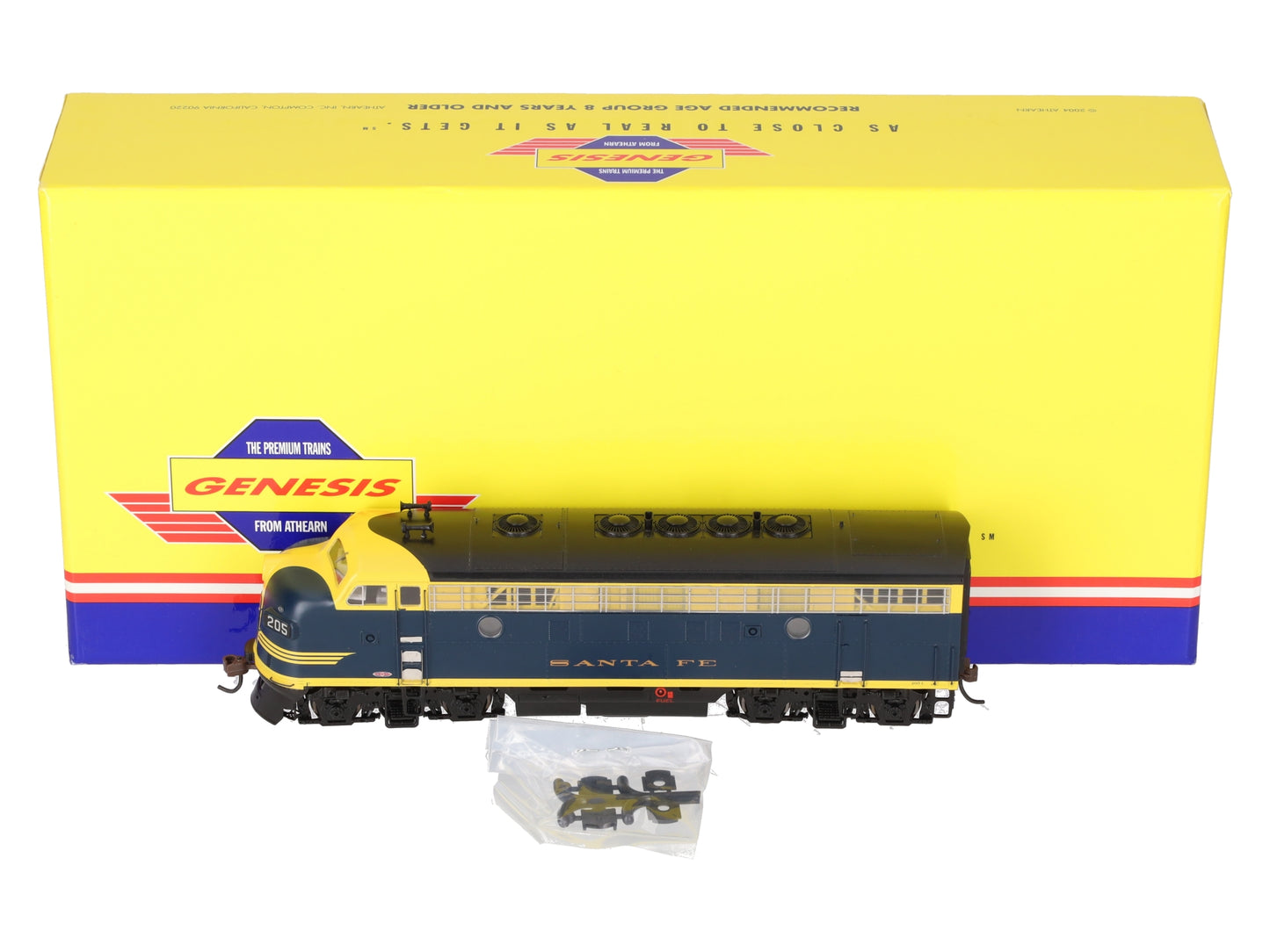 Athearn G1016 HO Scale Santa Fe F7A Phase 1 Diesel Locomotive #205L LN/Box