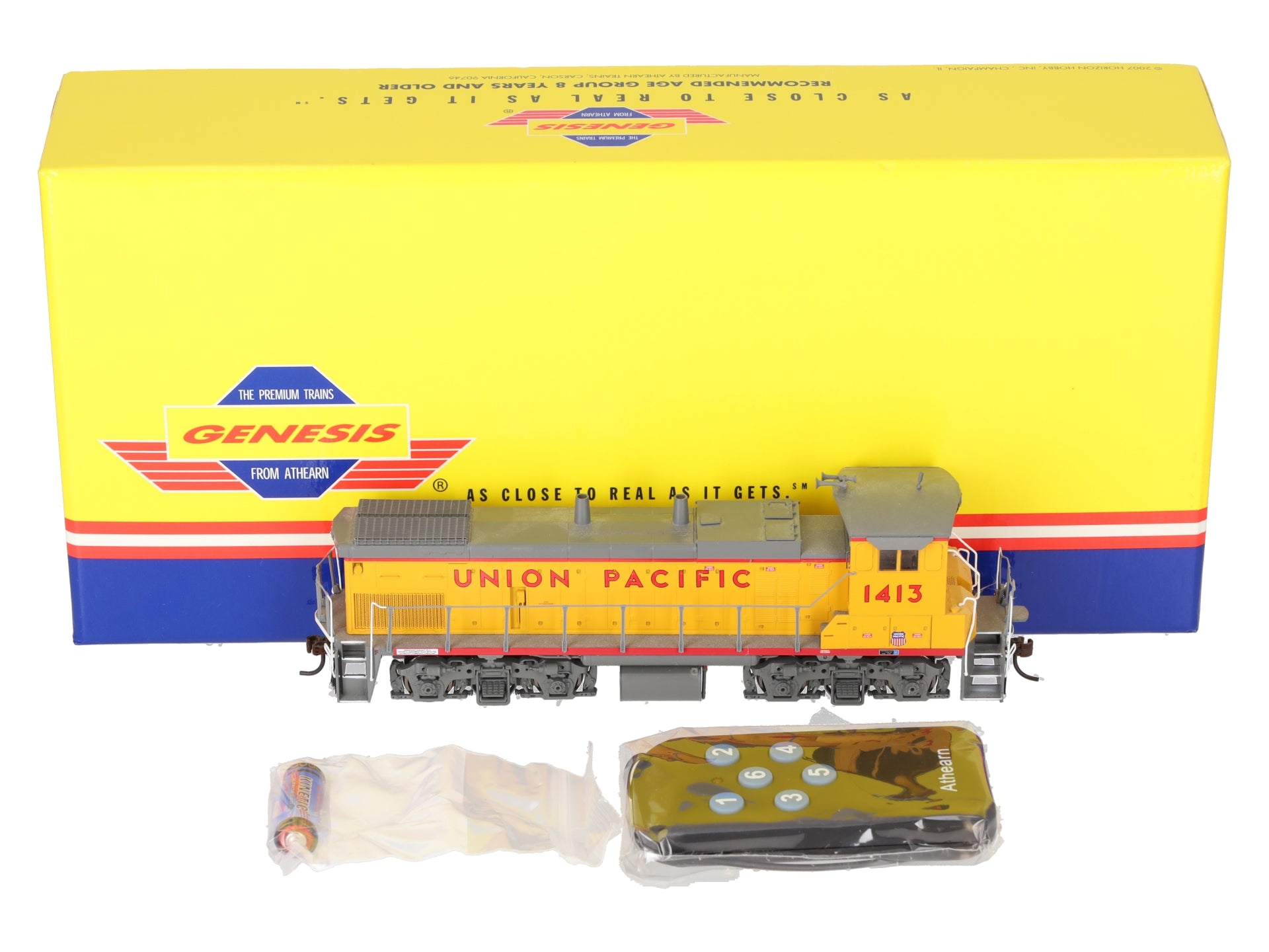 Athearn G66169 HO Scale Union Pacific (ex-MILW/SOO) MP15-AC Diesel w/DCC #1413 EX/Box