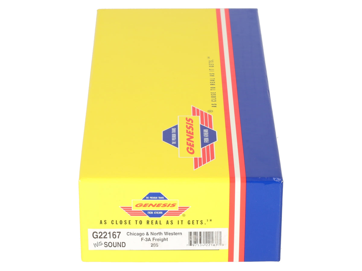 Athearn G22167 HO Scale CNW F-3A Freight Diesel Locomotive w/ Sound #205 LN/Box