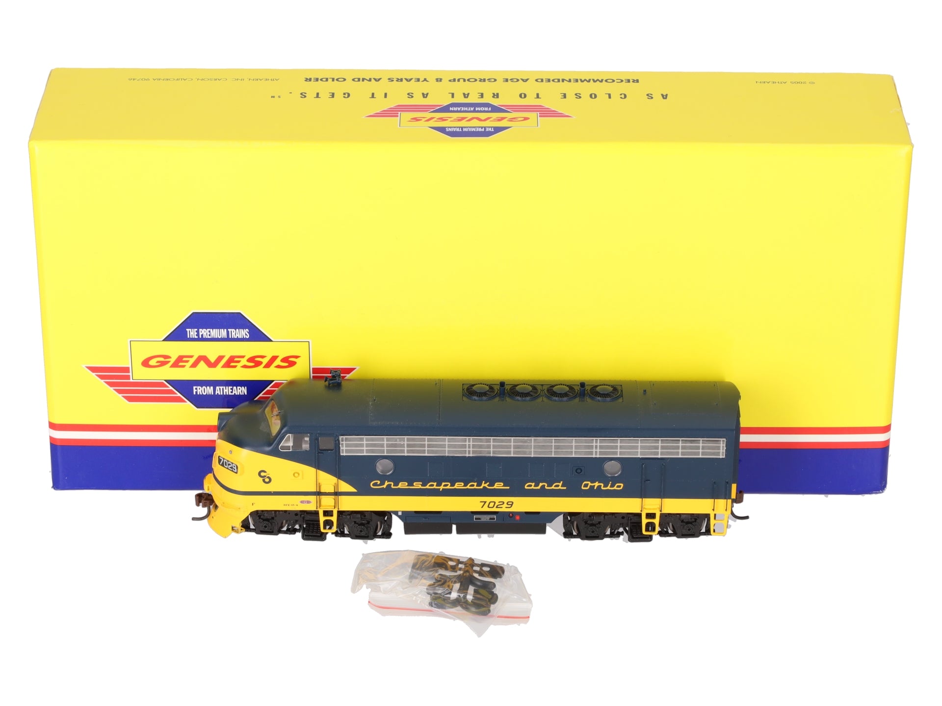 Athearn G22003 HO Chesapeake & Ohio F-7A Phase I Diesel Locomotive #7029 LN/Box