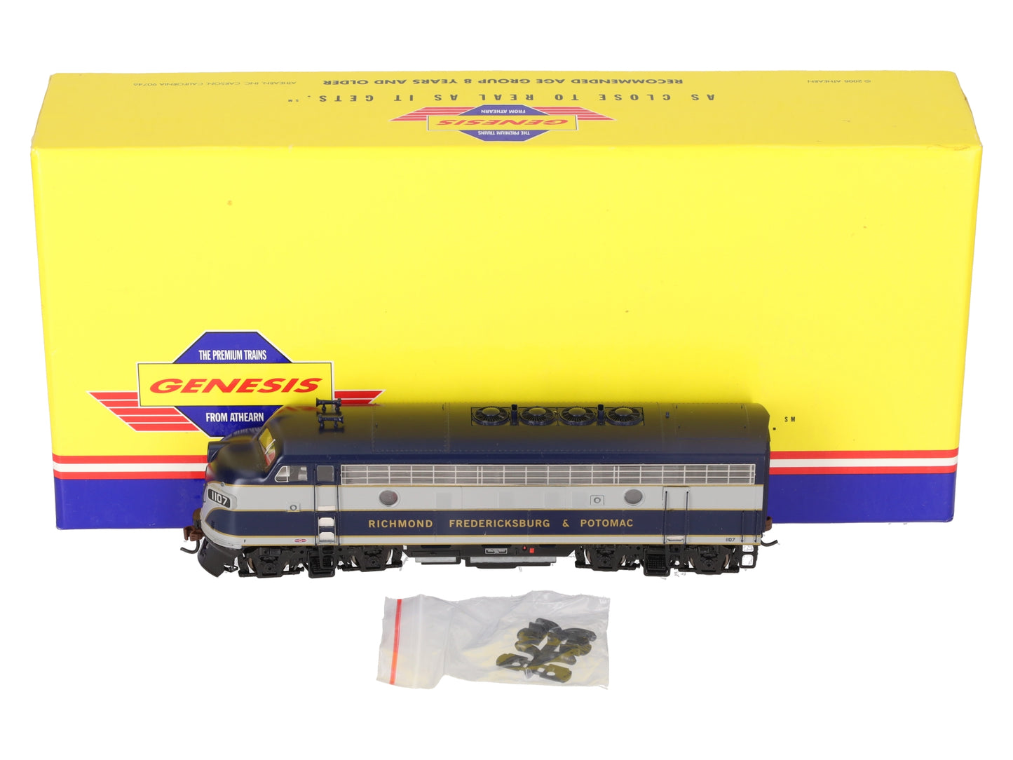 Athearn G22015 HO Scale RF&P F-7A Phase 1 Freight Diesel Locomotive #1107 LN/Box