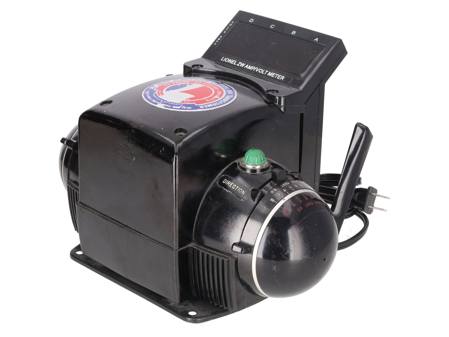 Lionel ZW & 6-14077 O Trainmaster 275 Watt Transformer with Whistle & Amp Meter VG