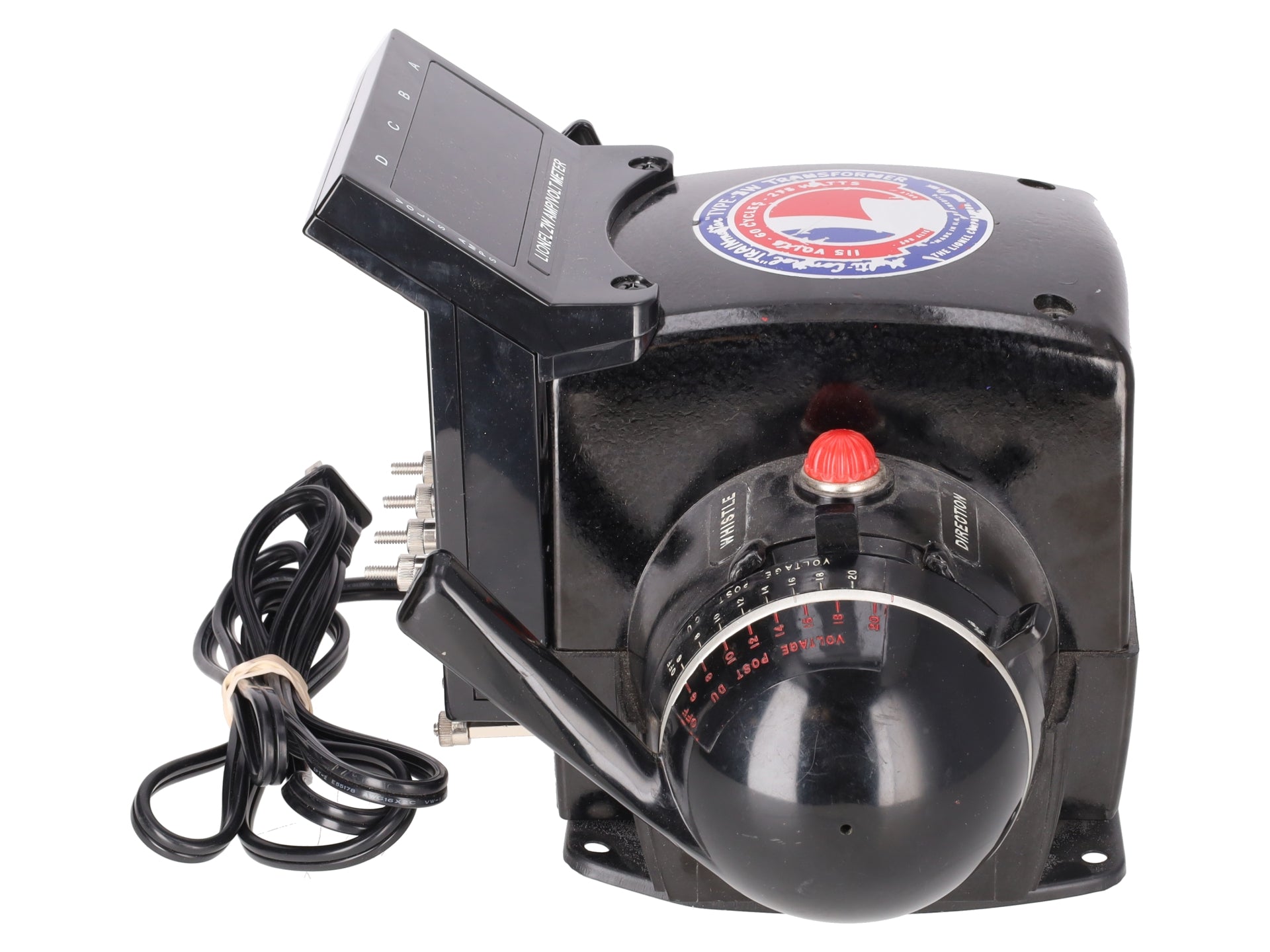 Lionel ZW & 6-14077 O Trainmaster 275 Watt Transformer with Whistle & Amp Meter VG