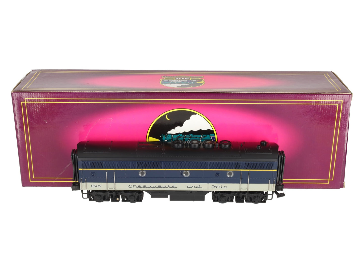 MTH 20-2125-4 O Gauge Chesapeake & Ohio F-3 B-Unit Diesel Engine EX/Box