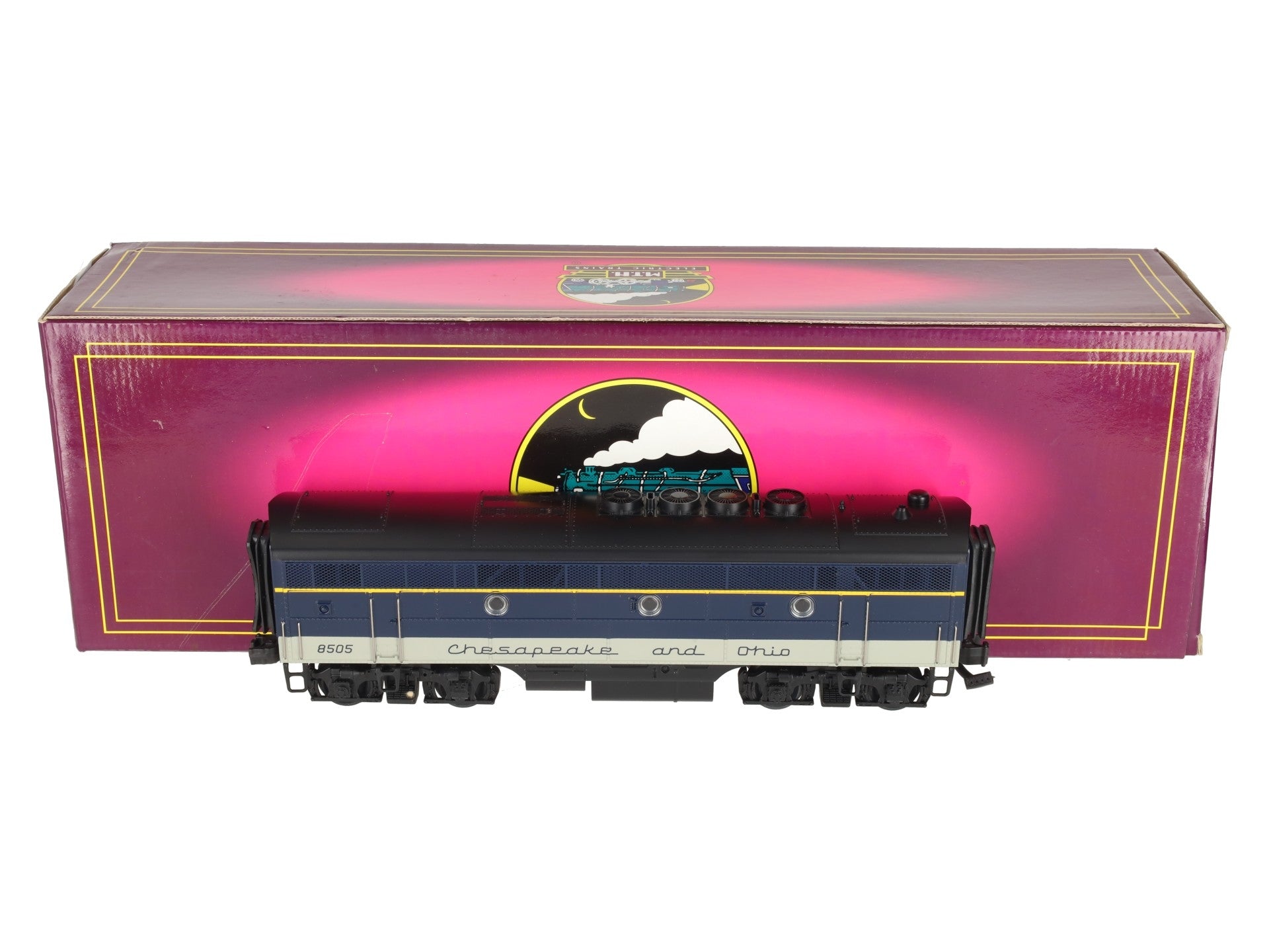MTH 20-2125-4 O Gauge Chesapeake & Ohio F-3 B-Unit Diesel Engine EX/Box
