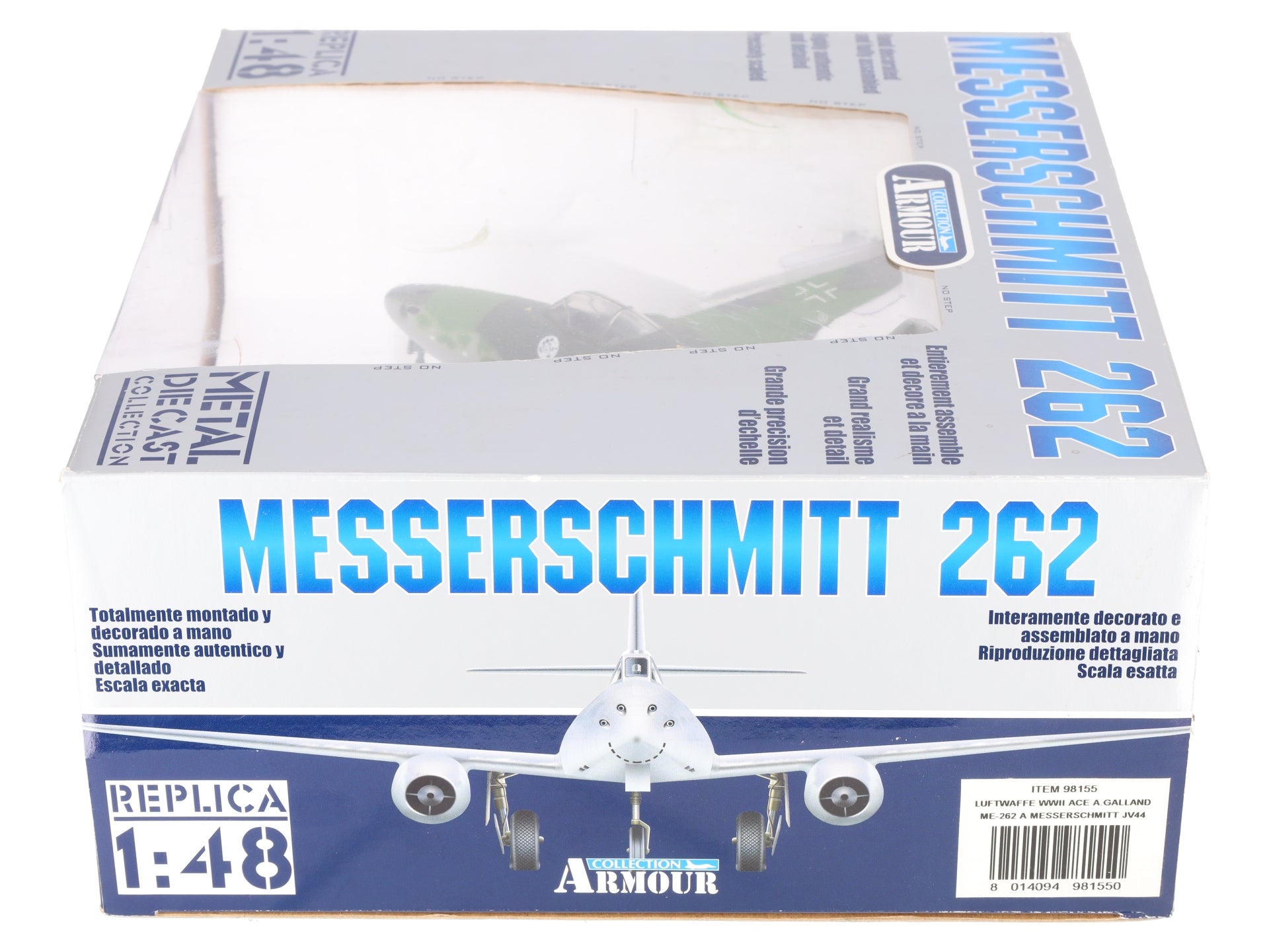 Franklin Mint 98155 1:48 Diecast Adolf Galland Messerschmitt Me 262 JV44 Plane EX/Box