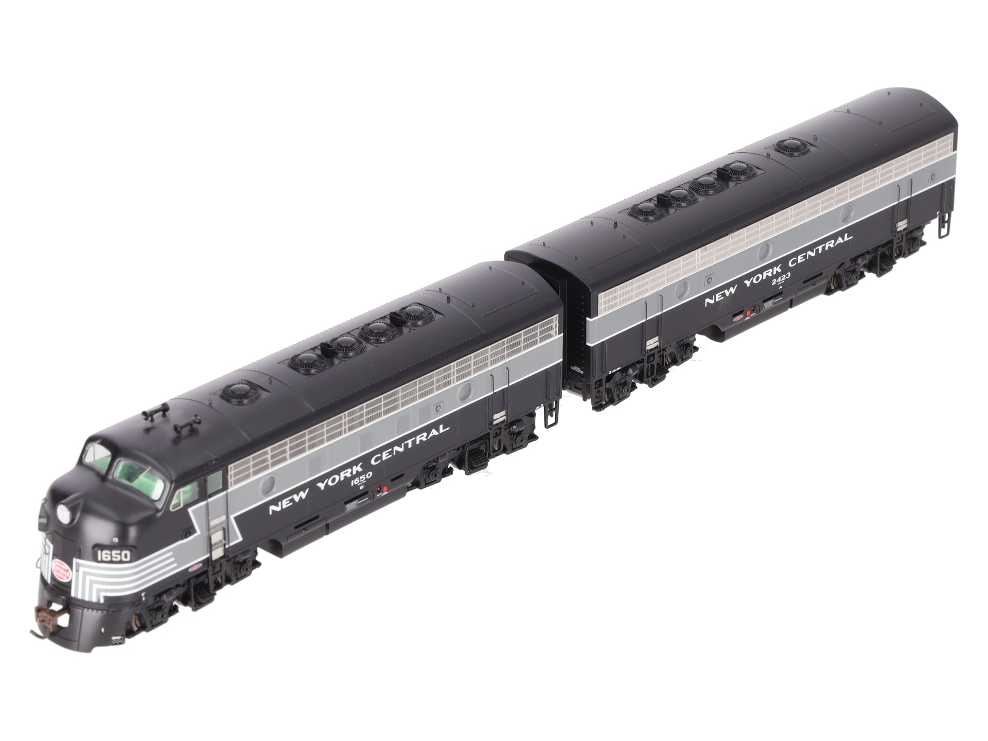 Athearn G1517 HO Scale NYC F-7 A/B Phase 1 Diesel Locomotive Set #1650/2423 LN/Box