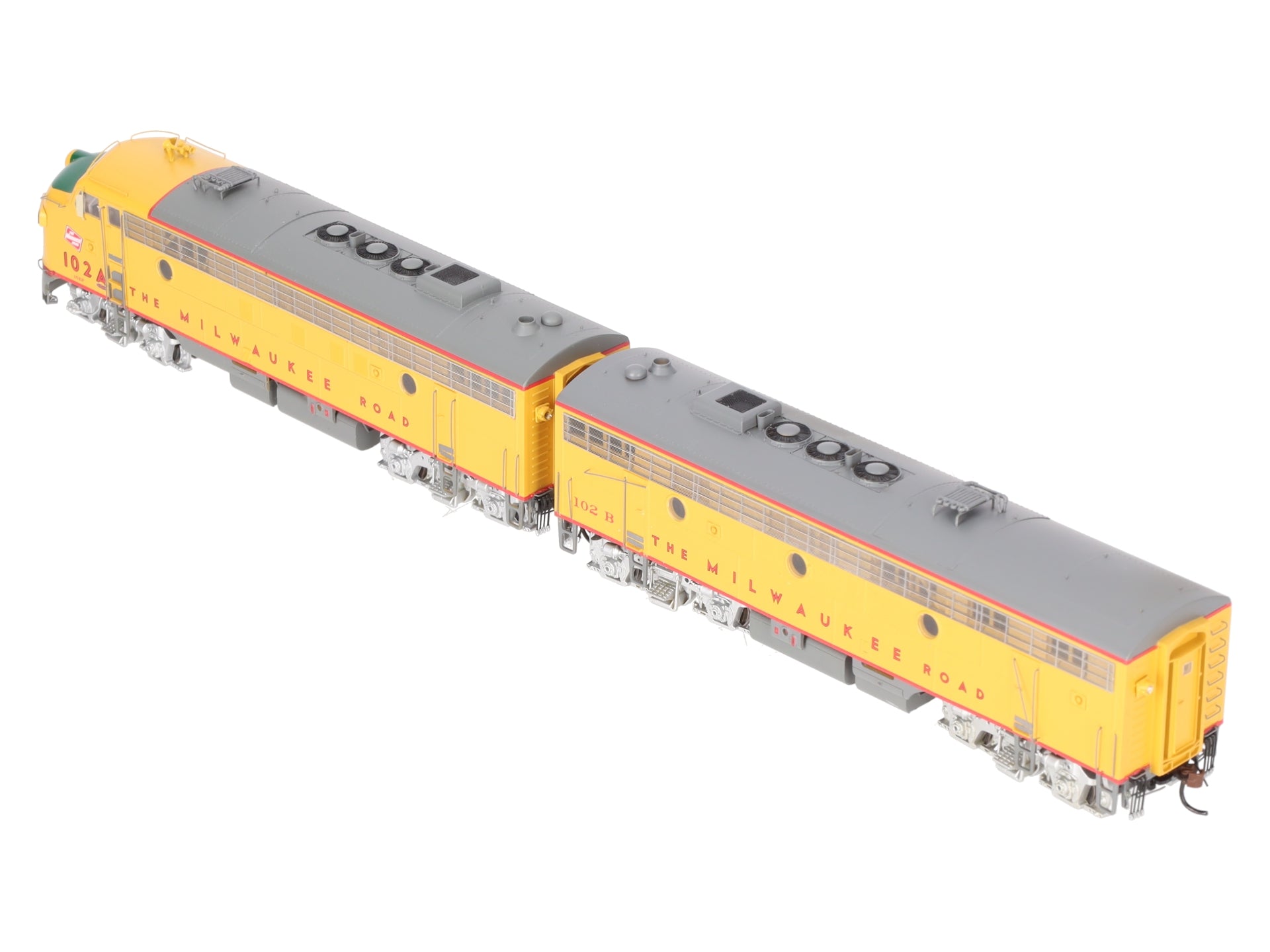Athearn G22346 HO MILW FP7/F7B Passenger Locomotives w/DCC & Sound #102A/#102B EX/Box