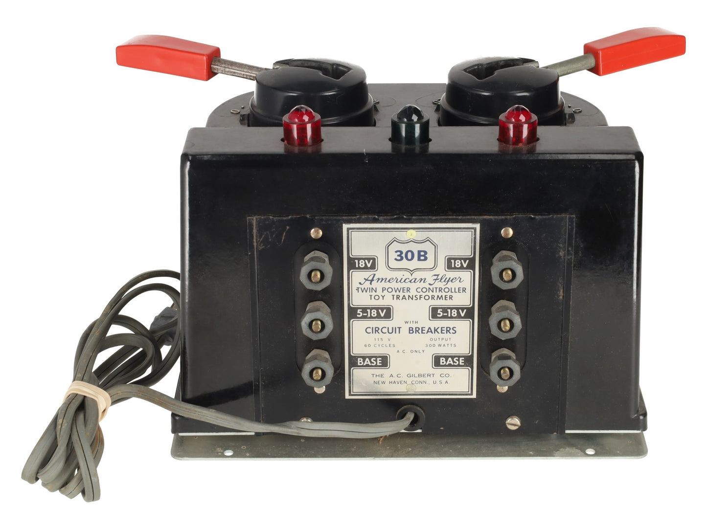 American Flyer 30B Vintage S 300 Watt Transformer - Runs 2 Trains VG