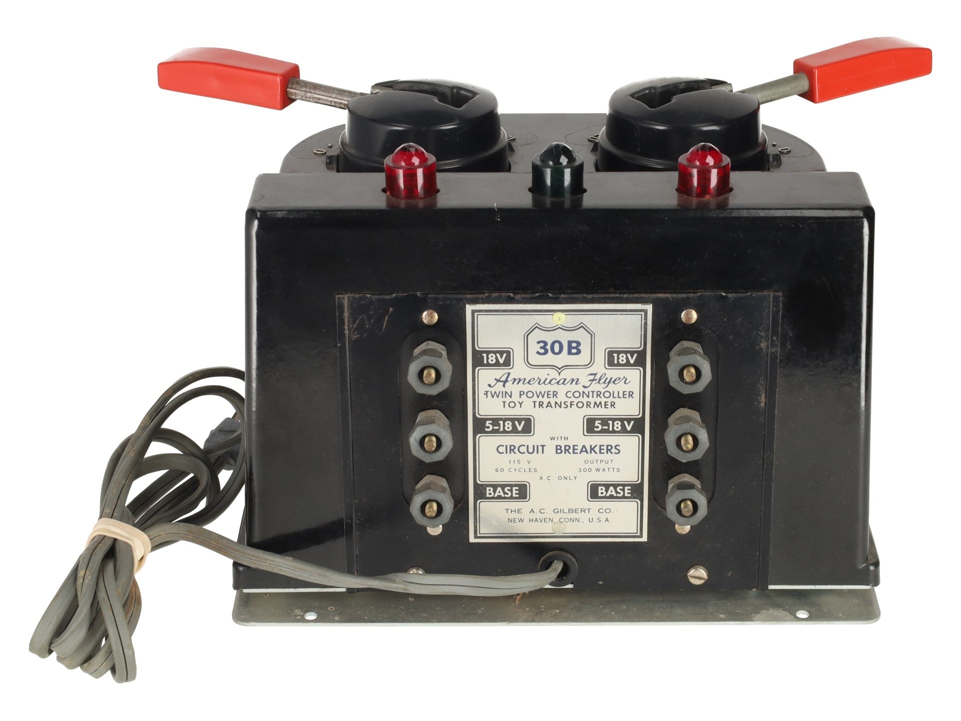 American Flyer 30B Vintage S 300 Watt Transformer - Runs 2 Trains VG