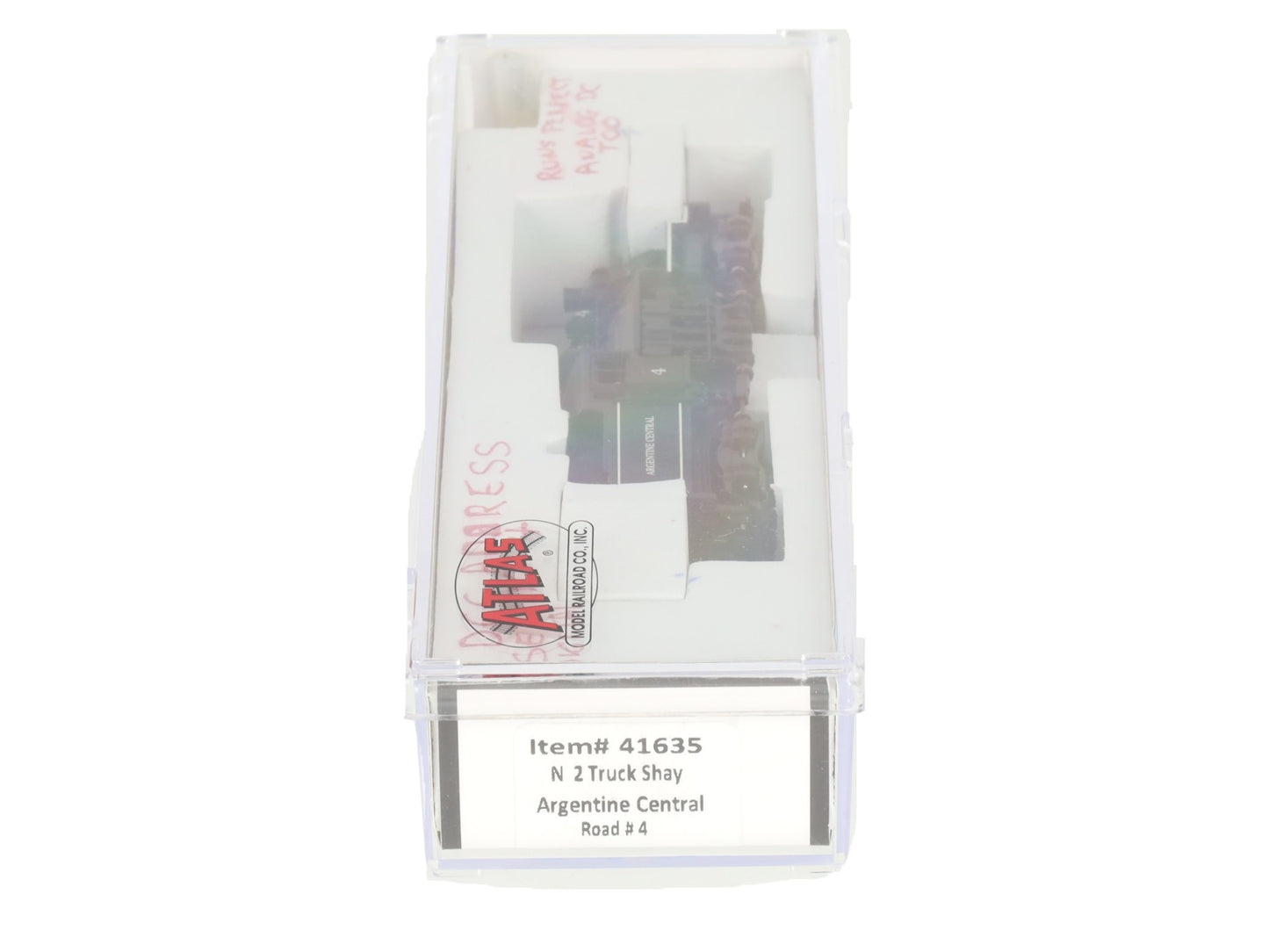 Atlas 41635 N Argentine Central 2-Truck Shay #4 EX/Box